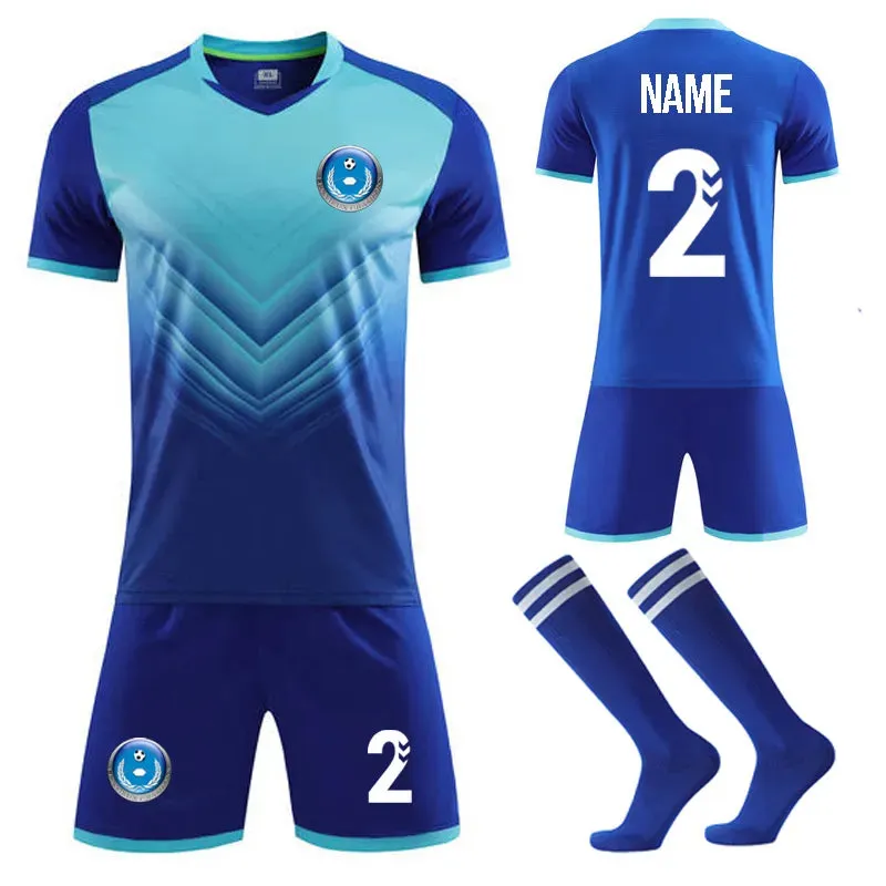 Custom Men Kids Soccer Jerseys Suit Boys Football Uniforms Futebol Shirt Sets Soccer Kit Children Girls Sportswear Clothing