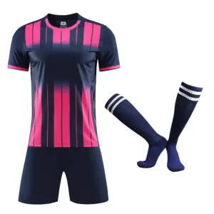 Custom Men Kids Soccer Jerseys Suit Boys Football Uniforms Futebol Shirt Sets Soccer Kit Children Girls Sportswear Clothing