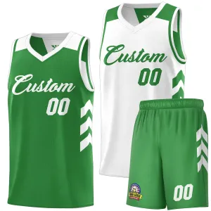 Custom Reversible Basketball Jersey 90s Hip Hop Sports Shirts Printed Name Number for Men/Youth