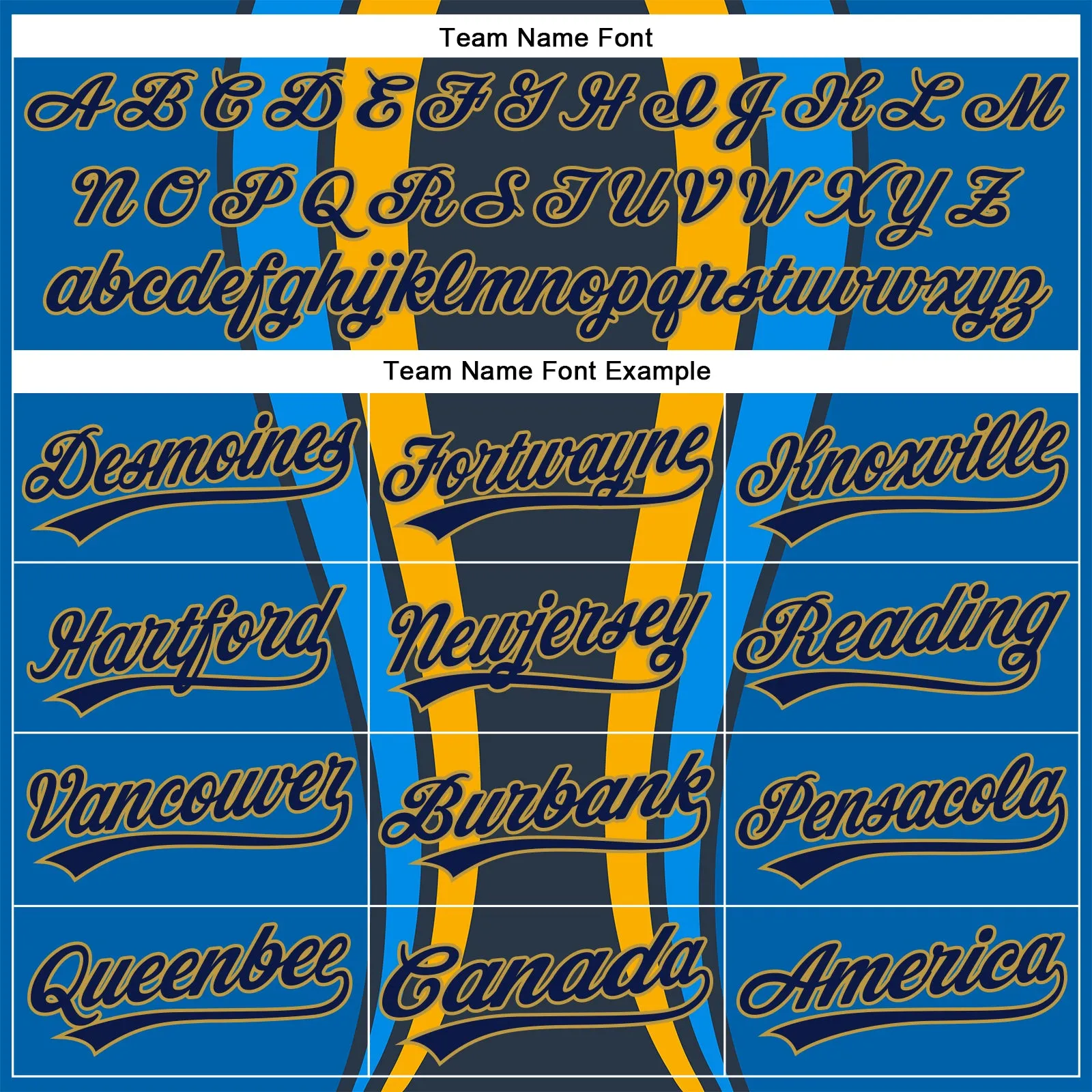 Custom Royal Navy-Old Gold 3D Pattern Design Side Stripes Authentic Baseball Jersey