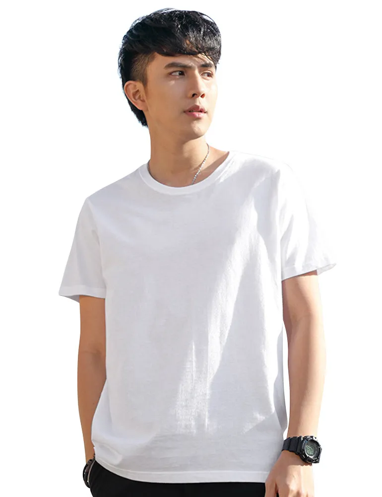 Demon&Hunter TX1 Series Men's 100% Cotton Seamless Cotton Crew T-Shirt