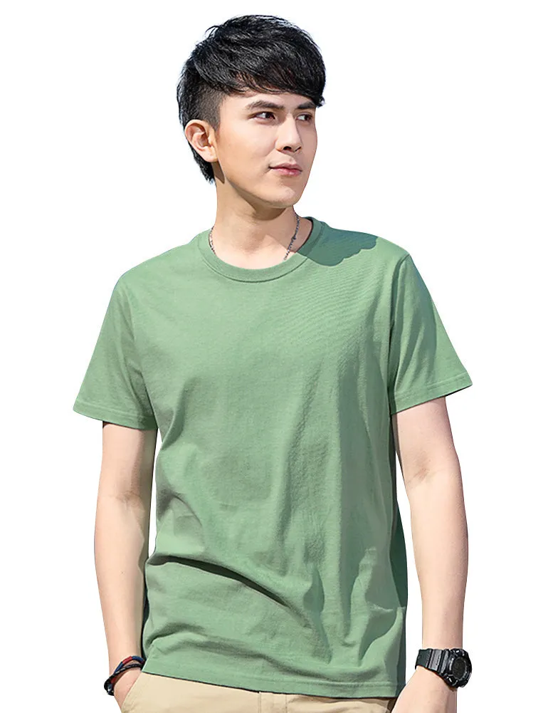 Demon&Hunter TX1 Series Men's 100% Cotton Seamless Cotton Crew T-Shirt