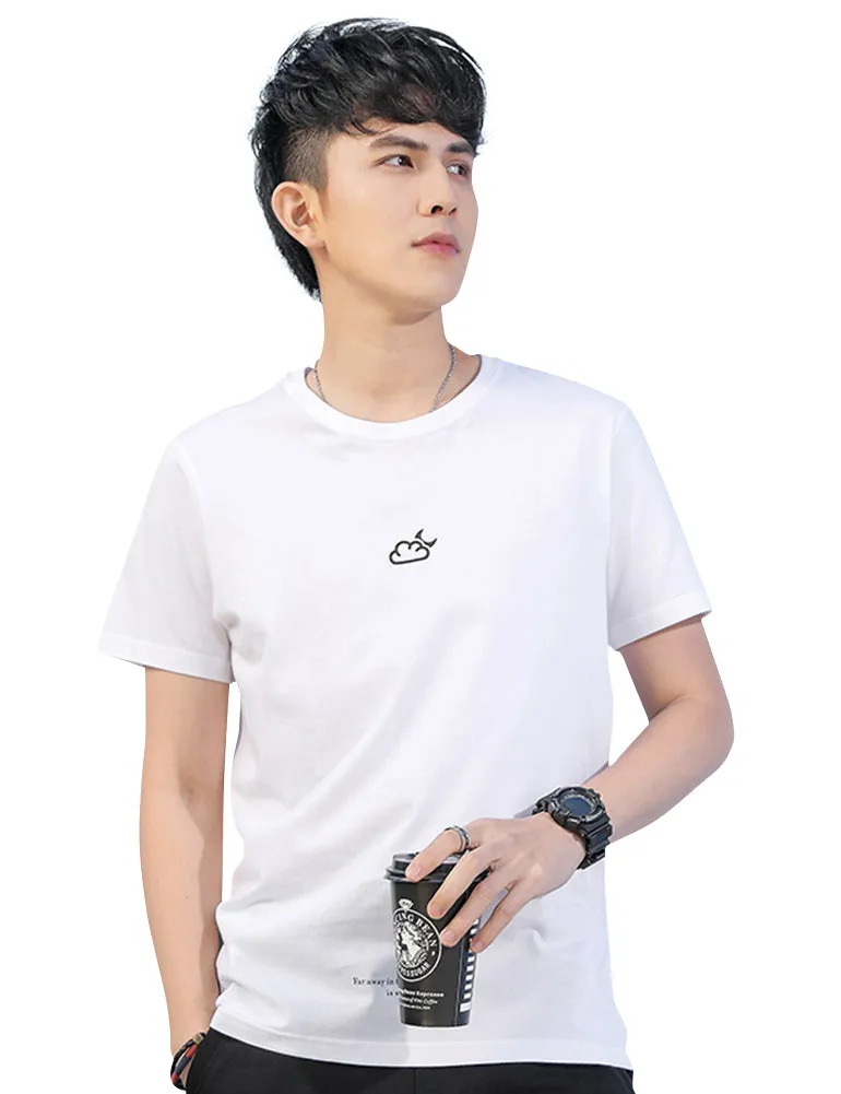 Demon&Hunter TX2 Series Men's 100% Cotton Seamless Cotton Crew T-Shirt