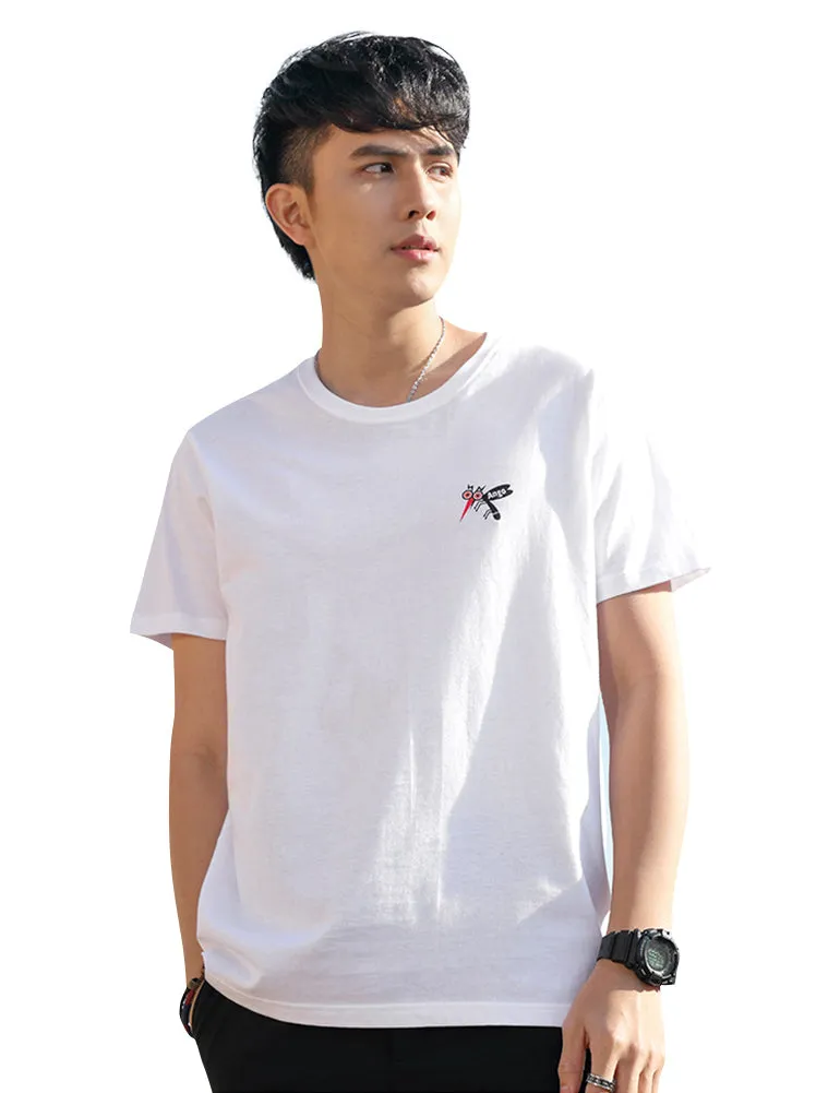 Demon&Hunter TX2 Series Men's 100% Cotton Seamless Cotton Crew T-Shirt