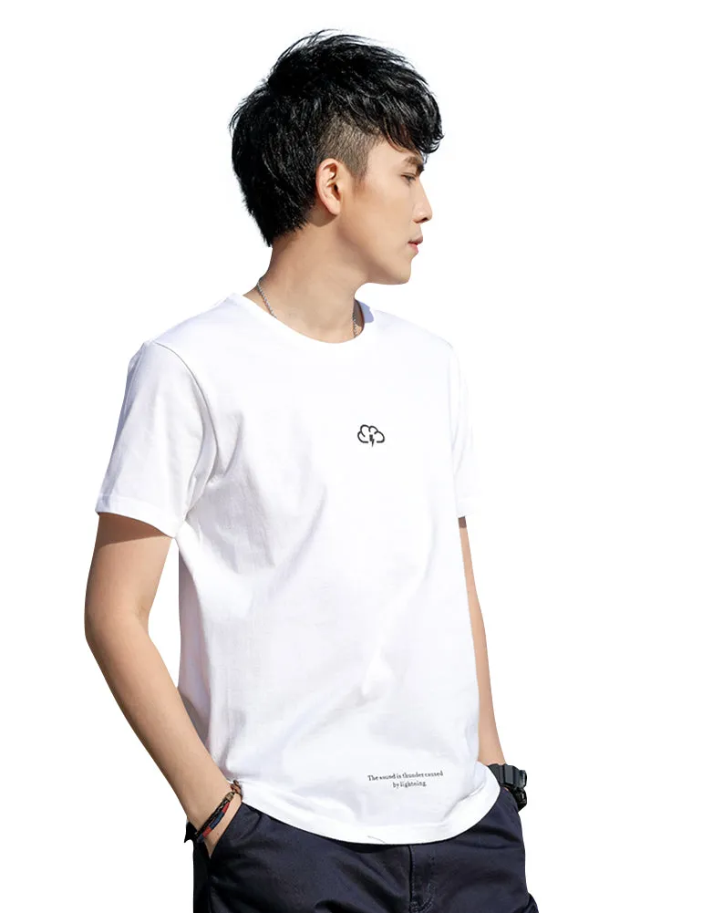 Demon&Hunter TX2 Series Men's 100% Cotton Seamless Cotton Crew T-Shirt