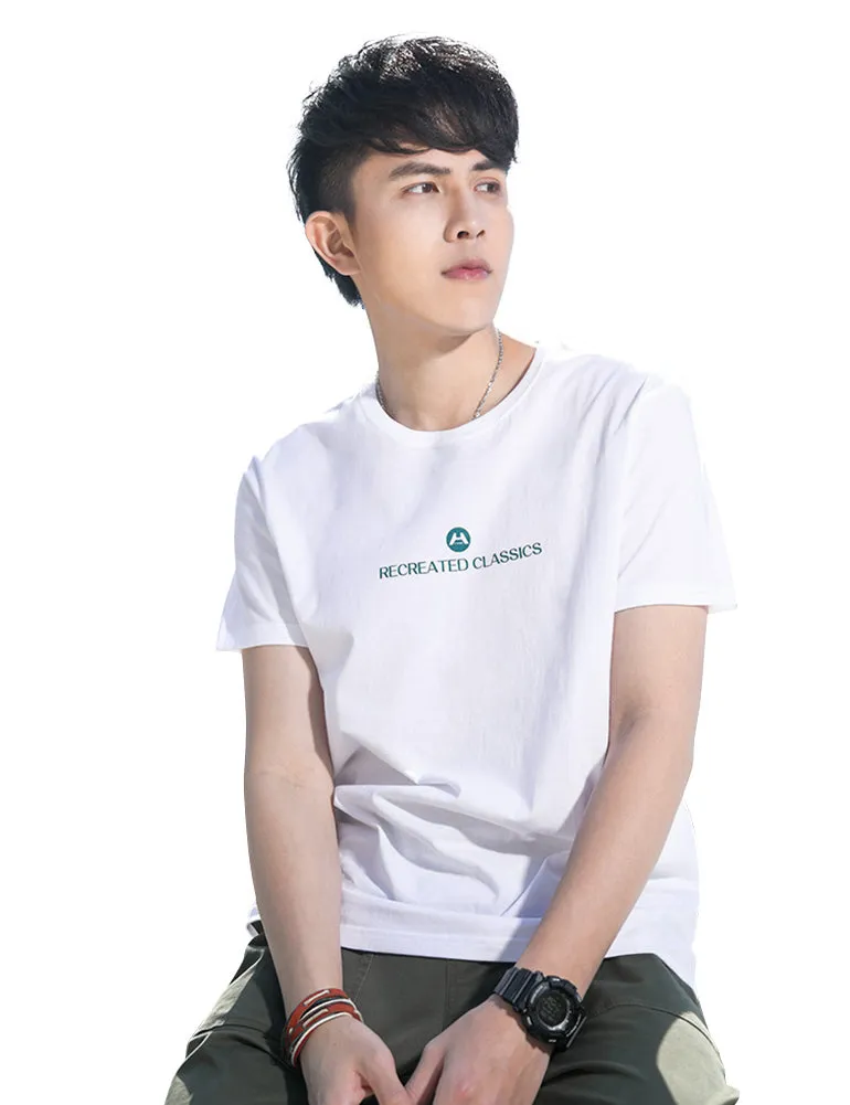 Demon&Hunter TX2 Series Men's 100% Cotton Seamless Cotton Crew T-Shirt