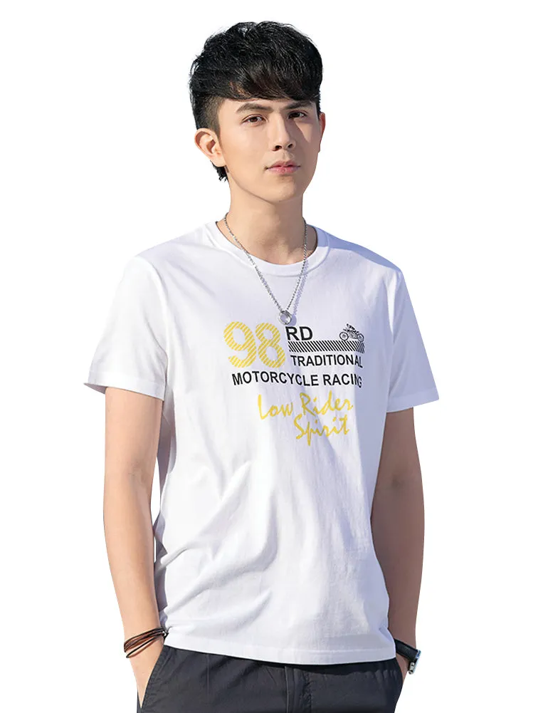 Demon&Hunter TX2 Series Men's 100% Cotton Seamless Cotton Crew T-Shirt