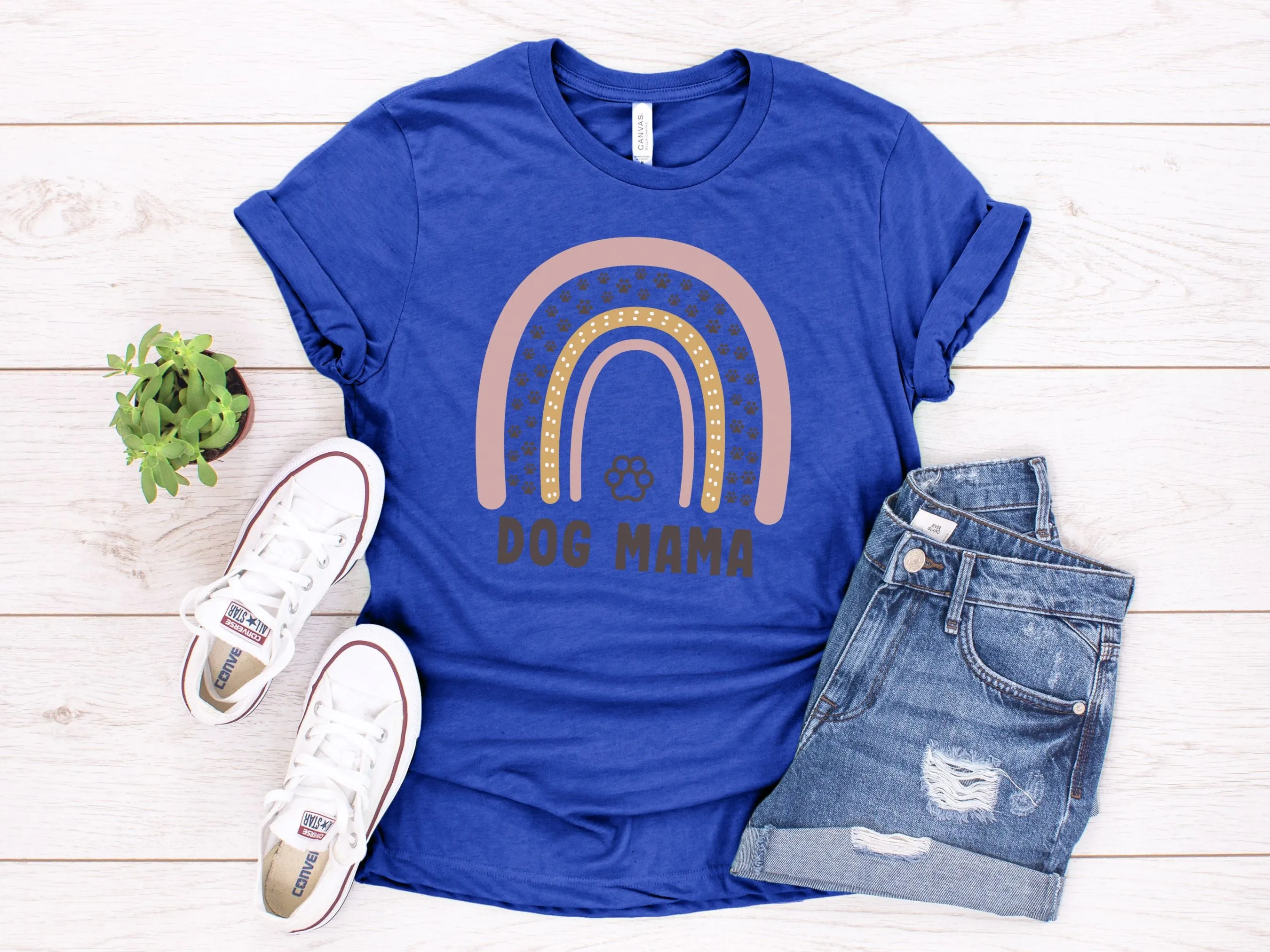 Dog Mama Rainbow Shirt