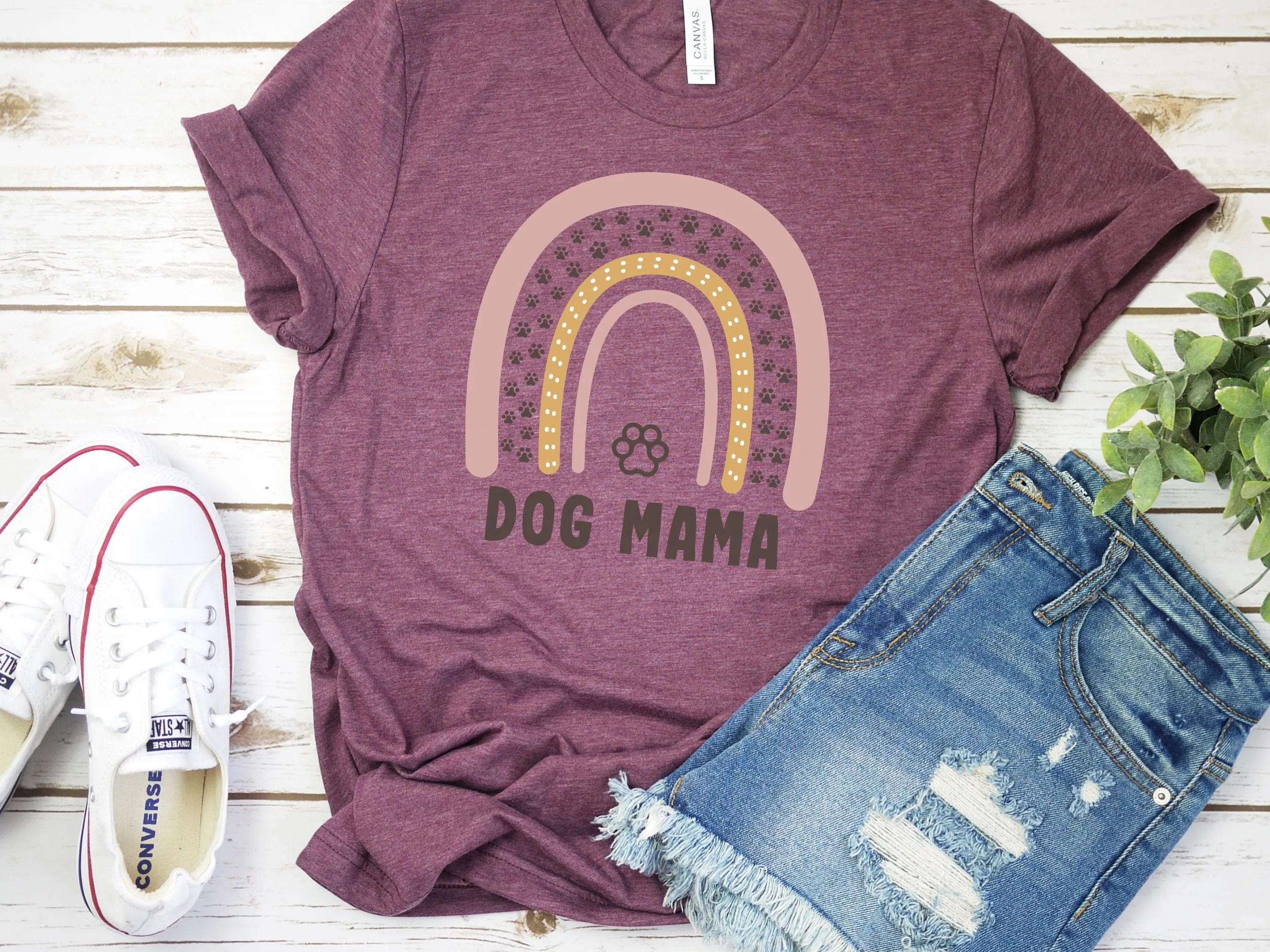 Dog Mama Rainbow Shirt