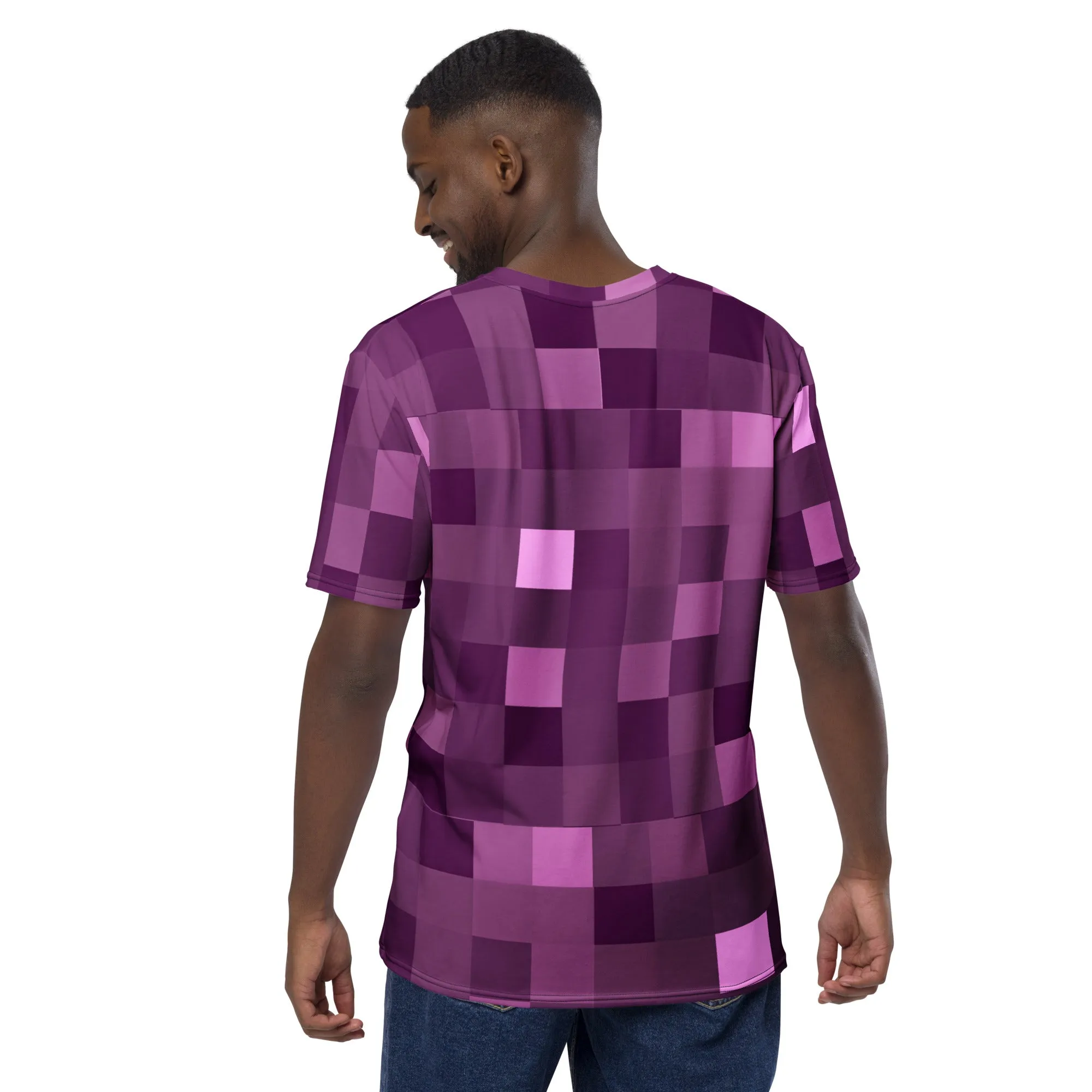 DTI Purple Pixel Camo Men's t-shirt
