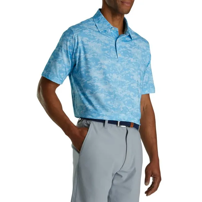 FootJoy Men's Lisle Cloud Camo Self Collar