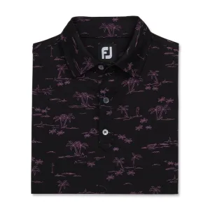 FootJoy Men's Tropic Golf Print Lisle Self Collar