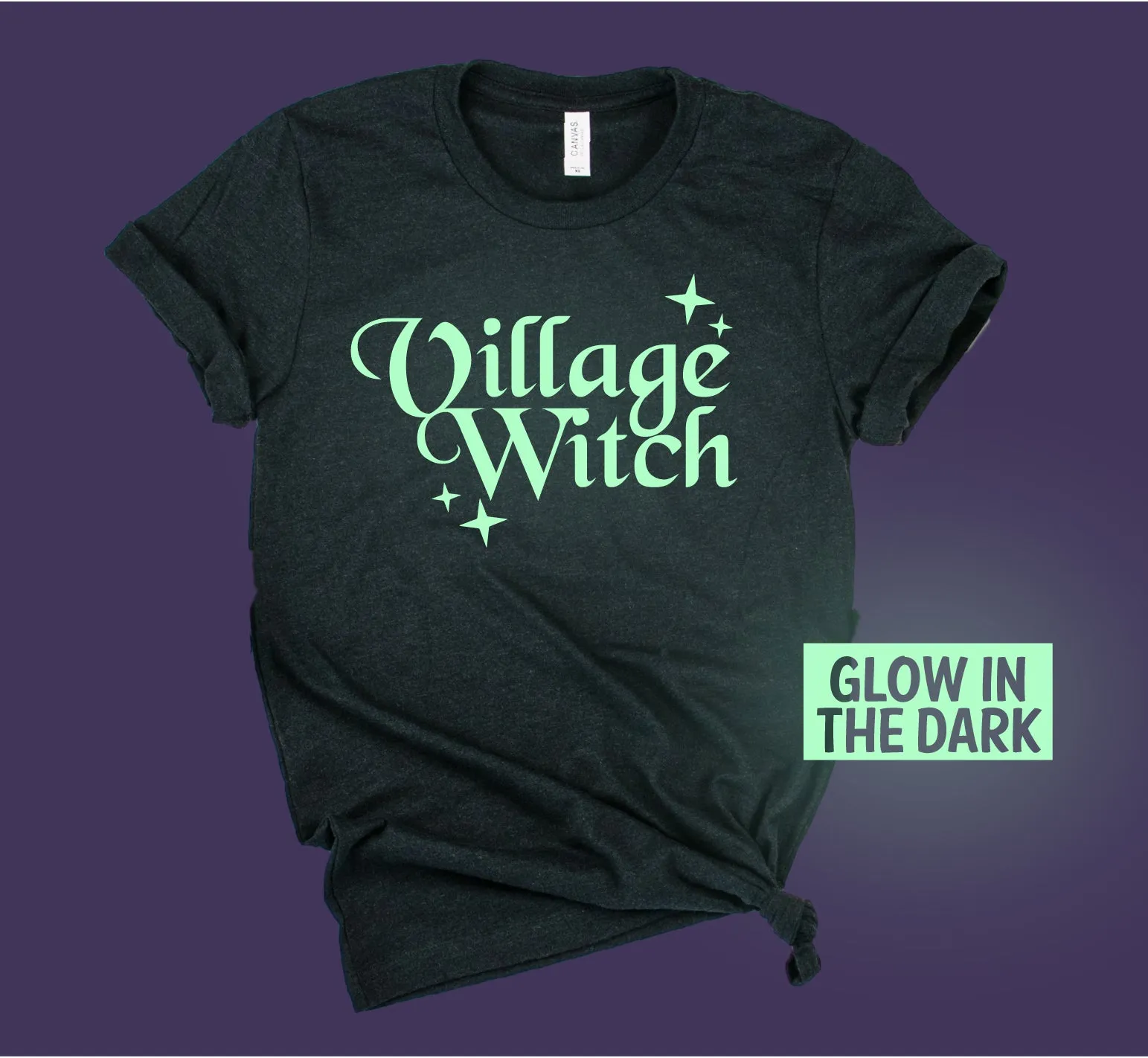 Glow in the Dark | Village Witch Shirt | Unisex Crew