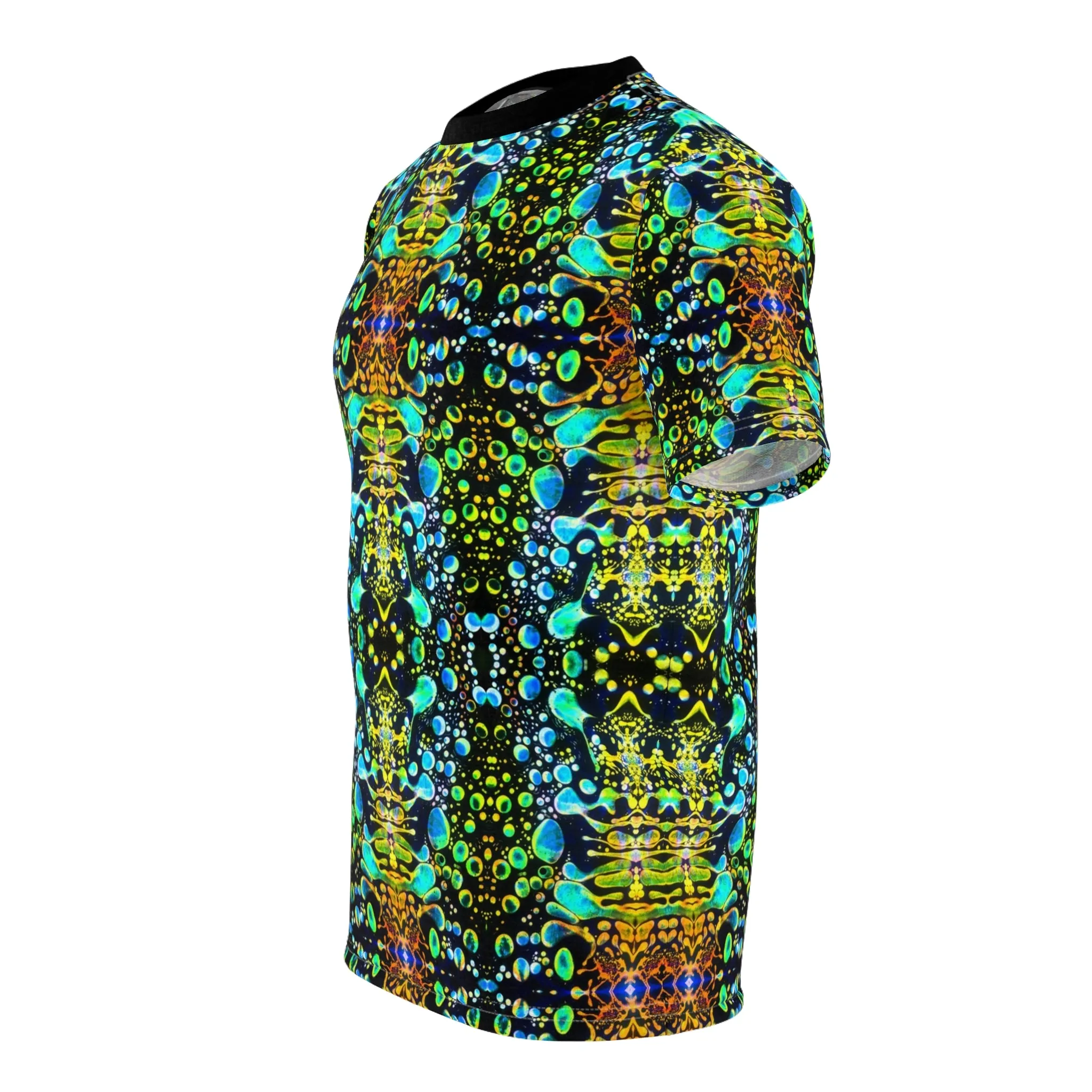 Green Liquid Light All Over Print Shirt