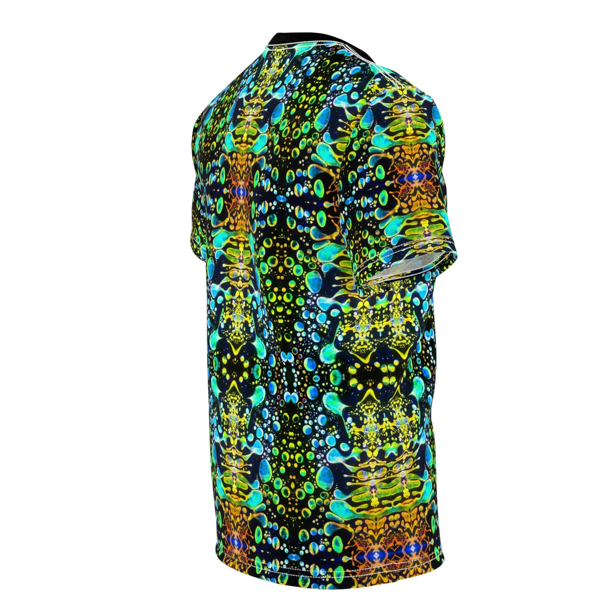 Green Liquid Light All Over Print Shirt