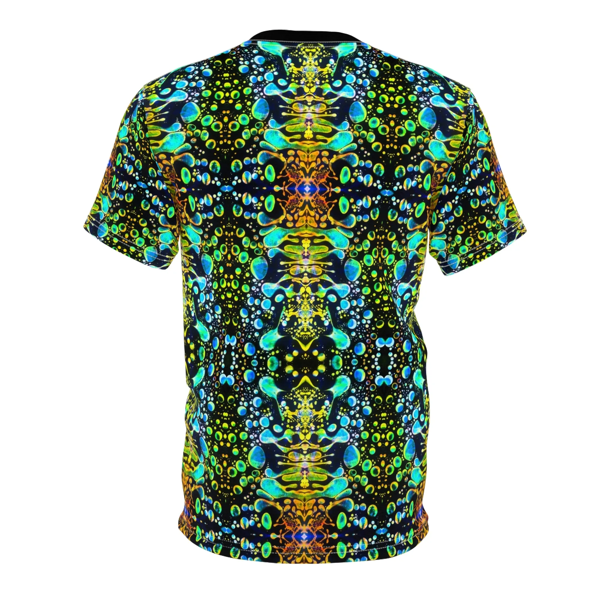 Green Liquid Light All Over Print Shirt