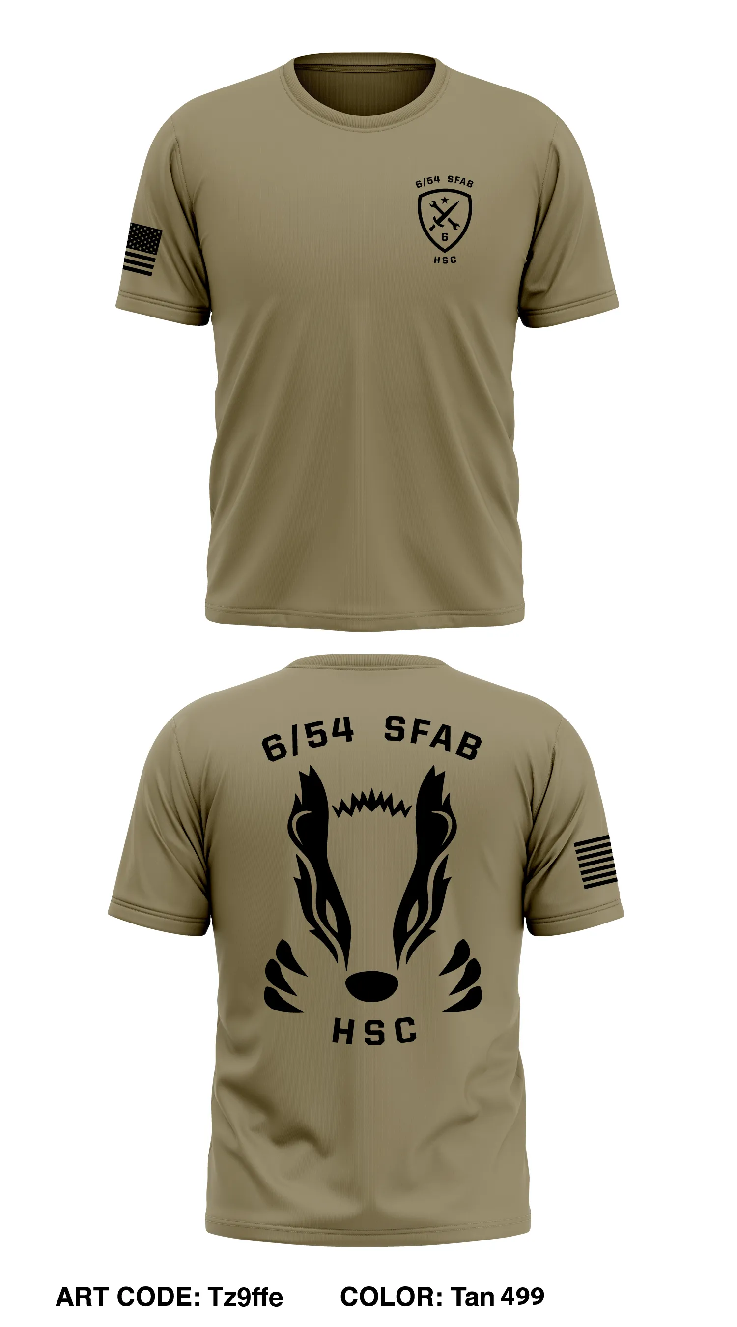 HSC, 6/54 SFAB  Store 1 Core Men's SS Performance Tee - Tz9ffe