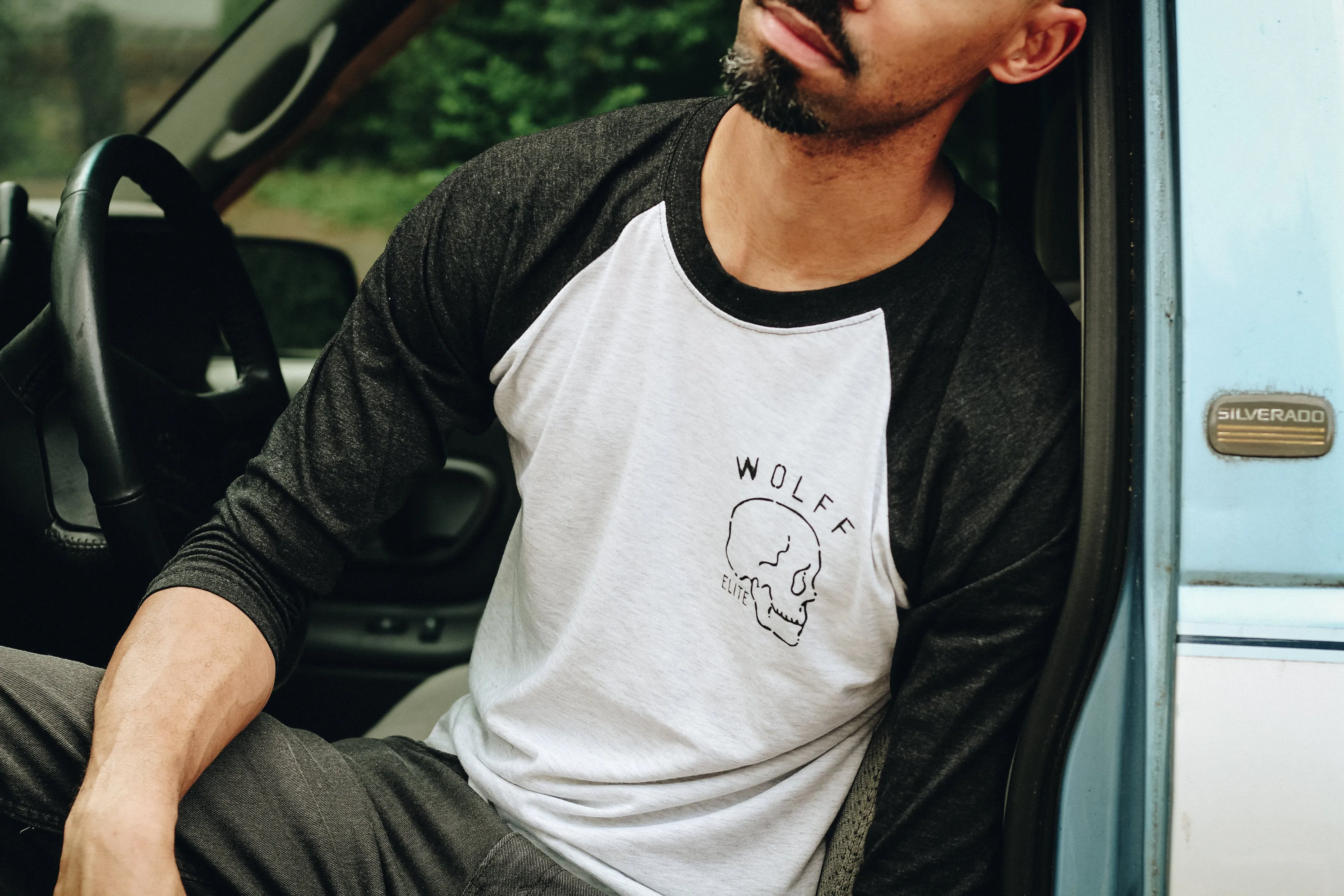 I'll Die When I'm Done Baseball Tee - Black/White
