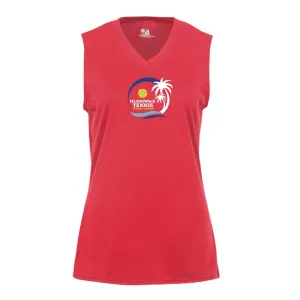 Islandwalk Tennis Ladies Performance Sleeveless Tank - Large Front Logo