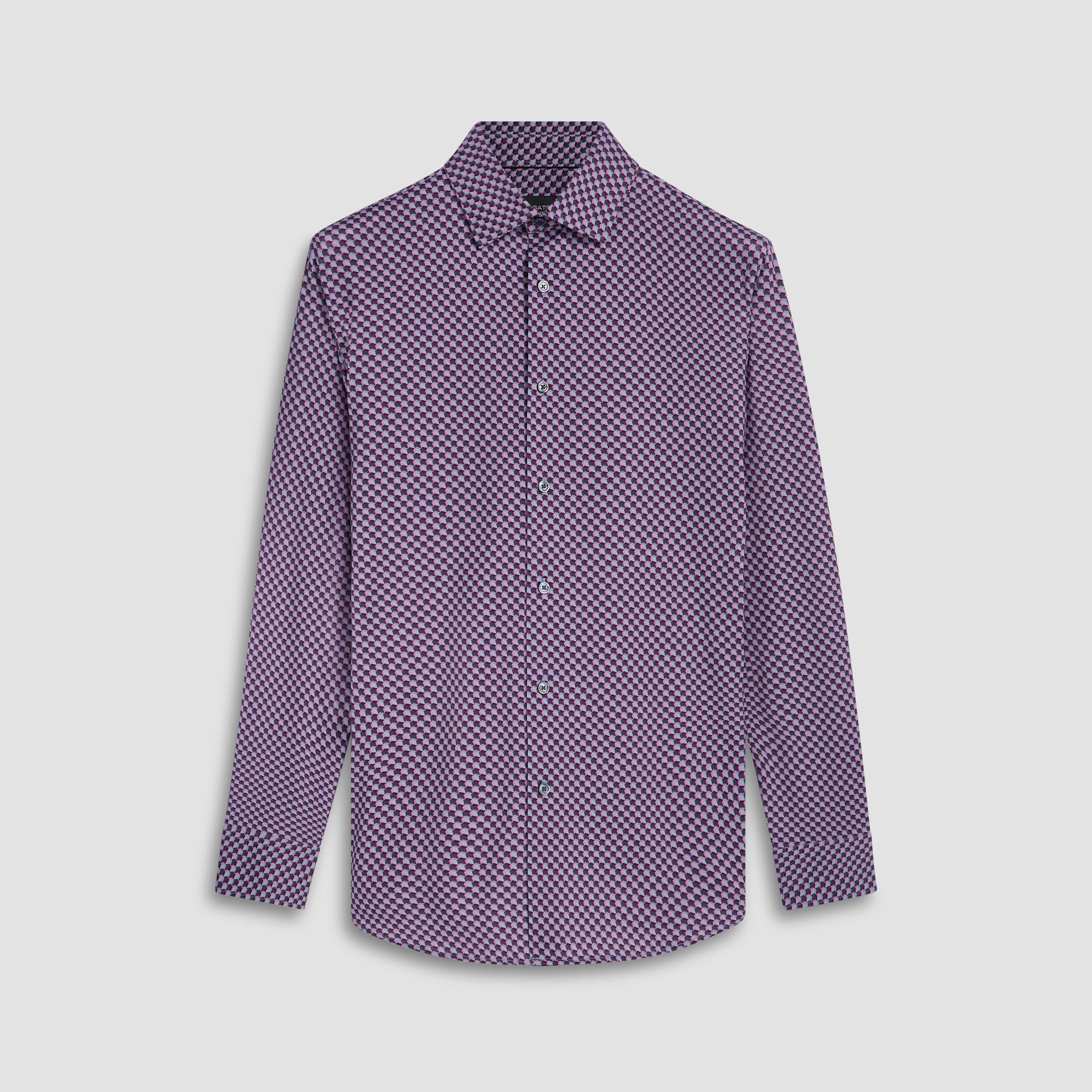James Geometric Illusion Print OoohCotton Shirt