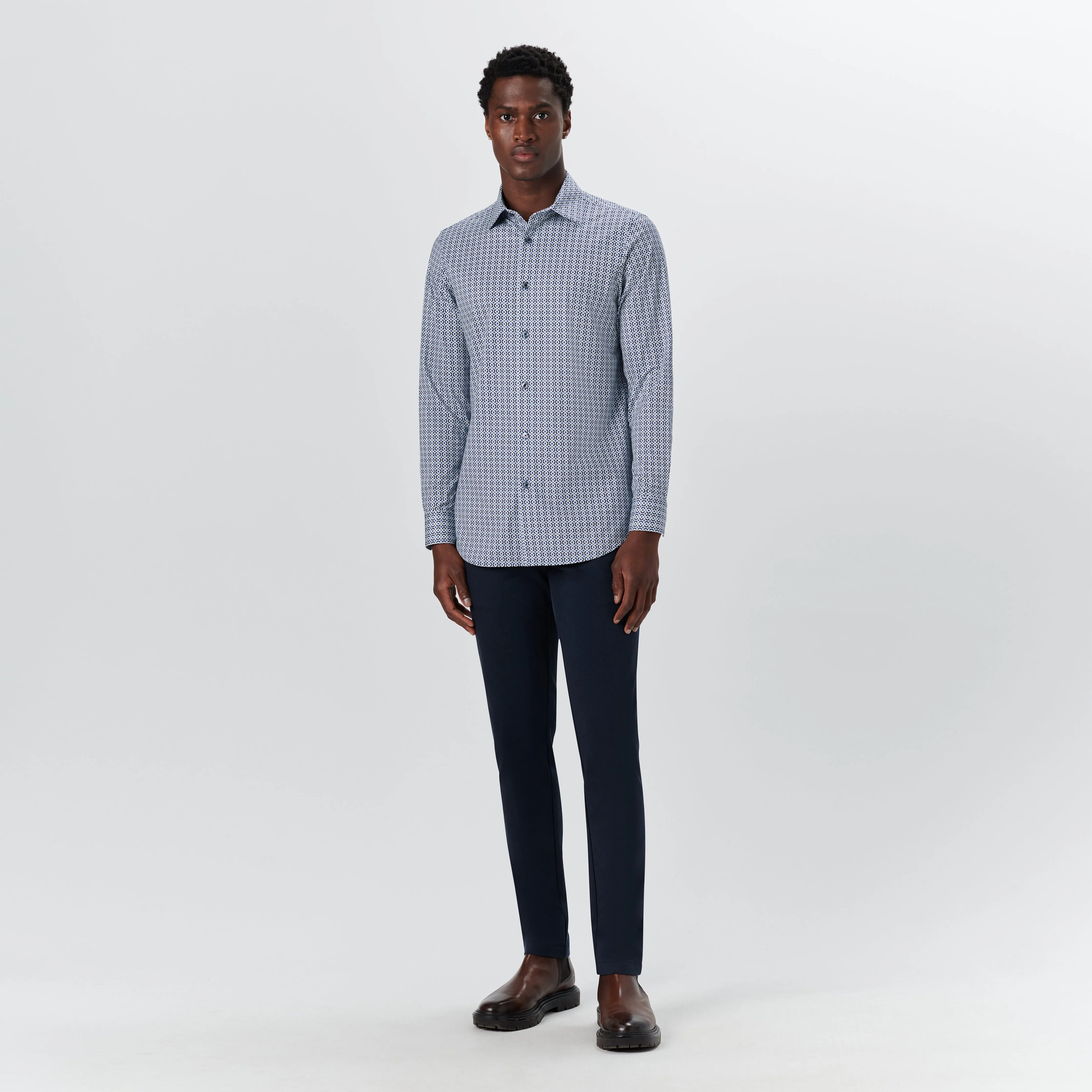 JAMES Geometric Print OoohCotton Shirt