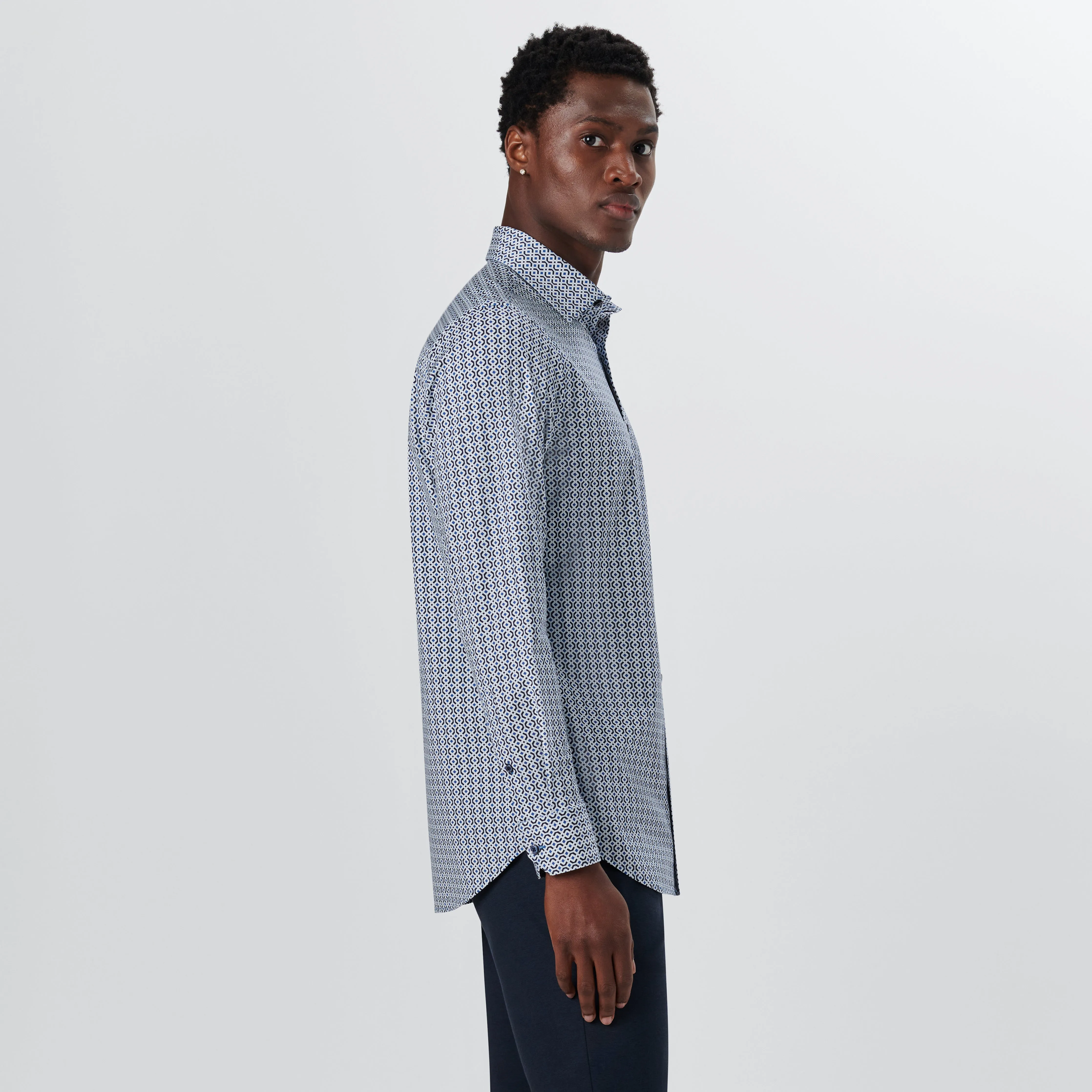 JAMES Geometric Print OoohCotton Shirt
