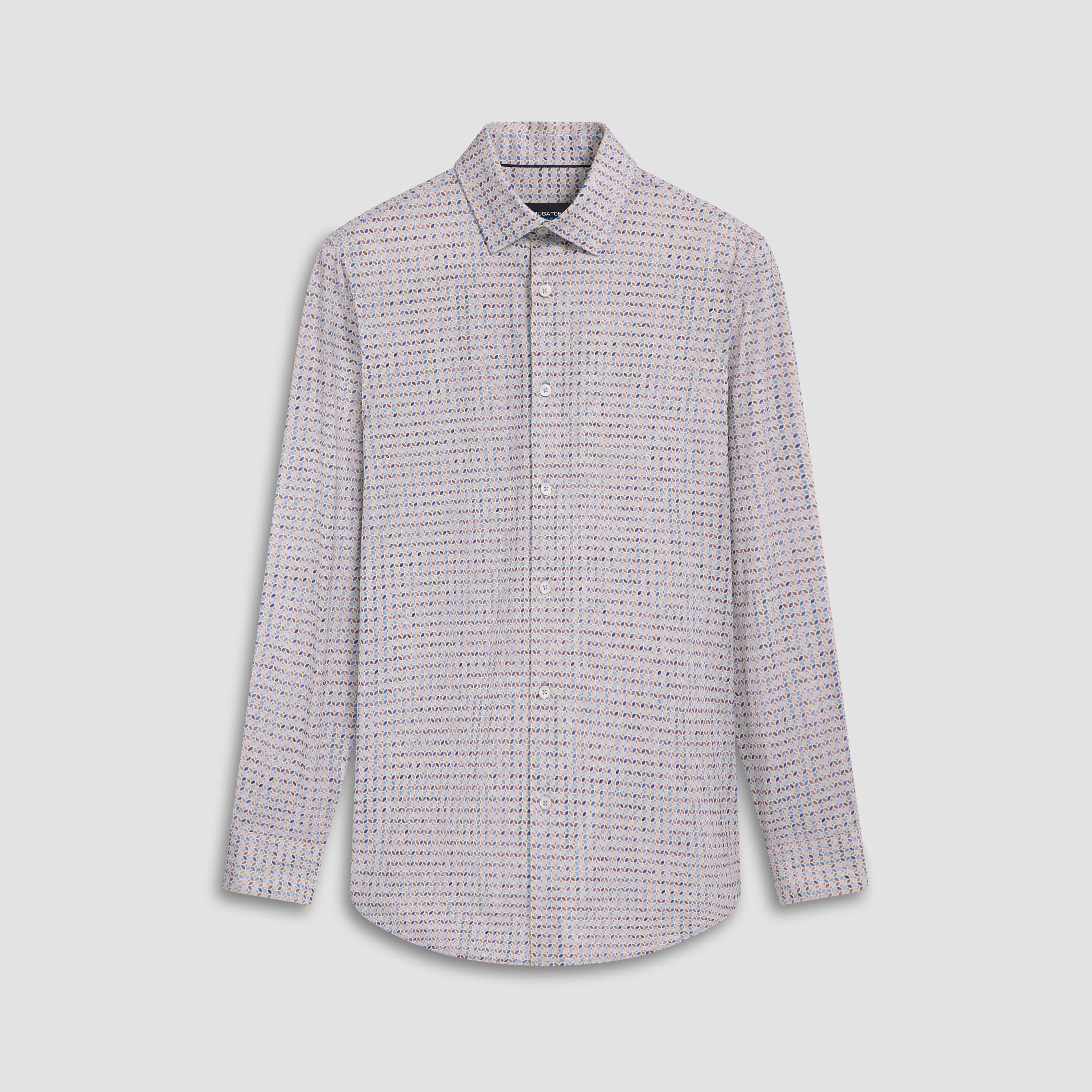 James Geometric Print OoohCotton Shirt