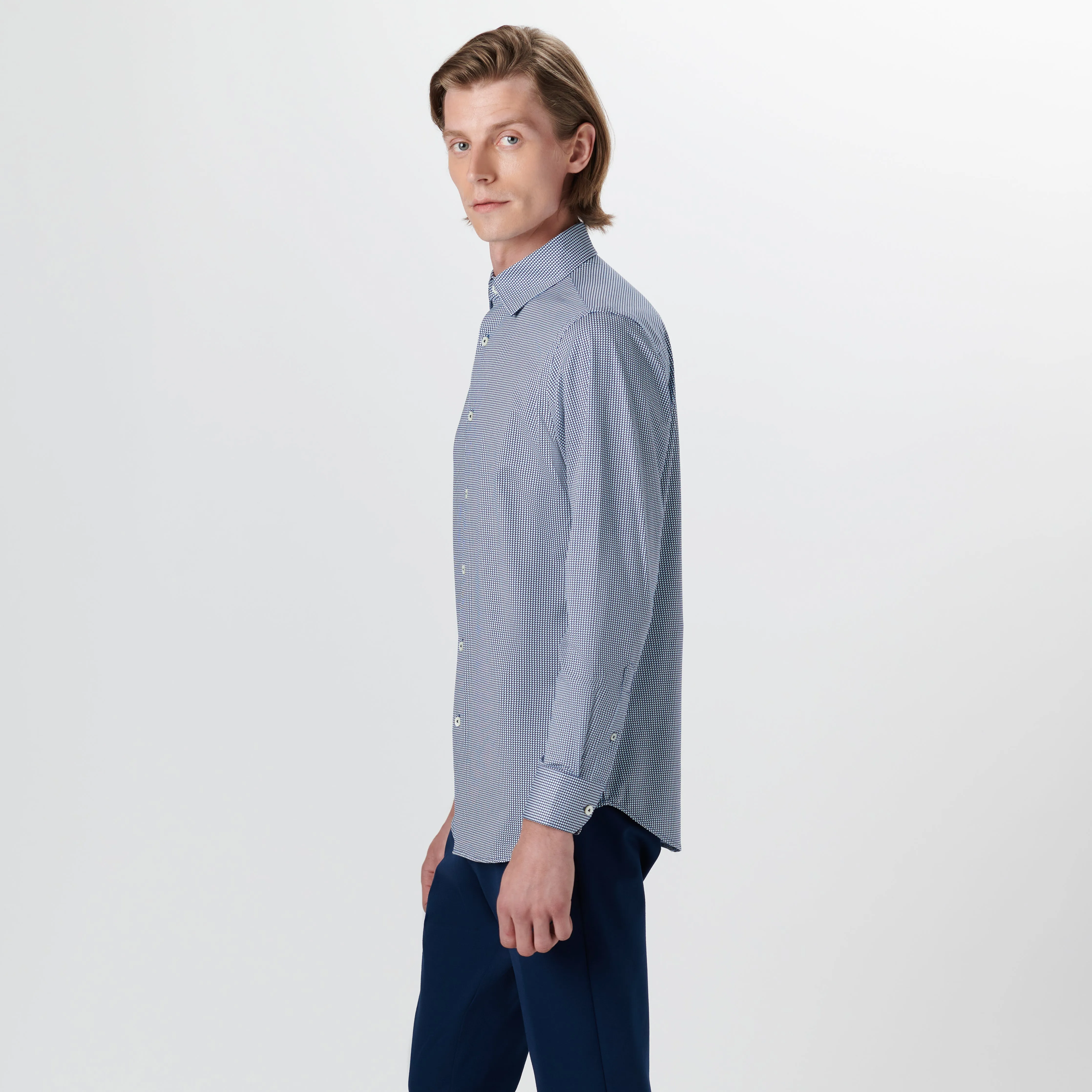 JAMES Geometric Print OoohCotton Shirt