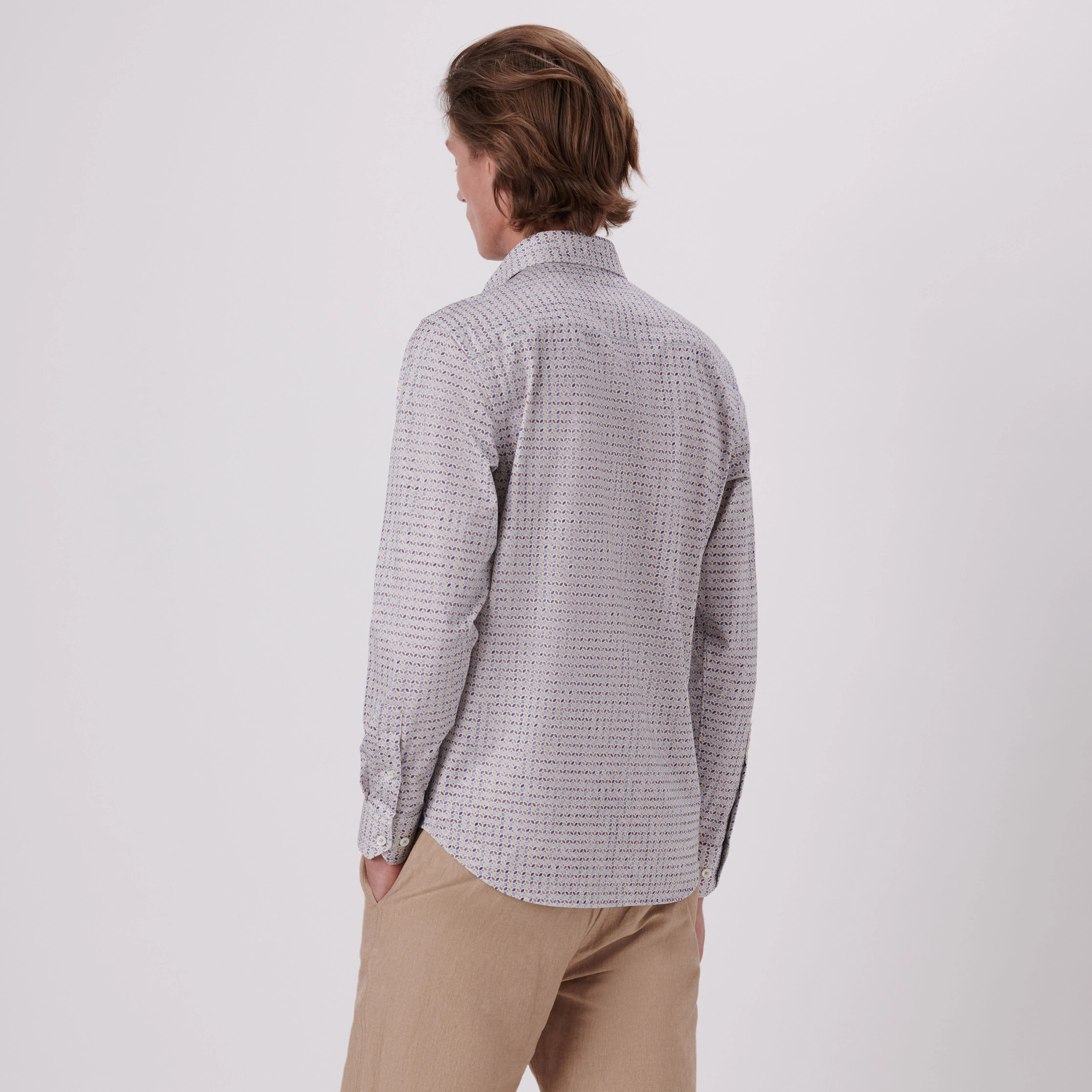 James Geometric Print OoohCotton Shirt