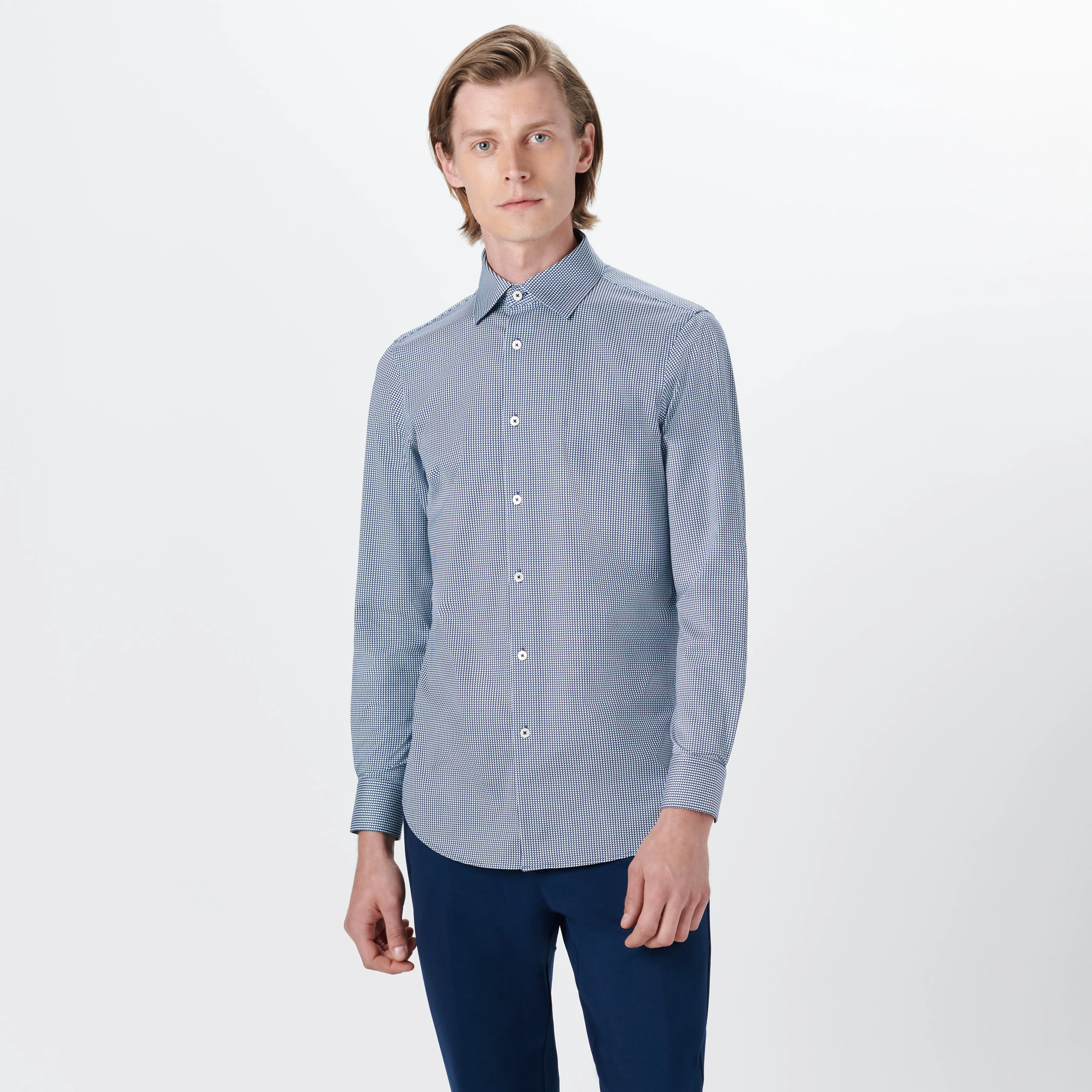 JAMES Geometric Print OoohCotton Shirt