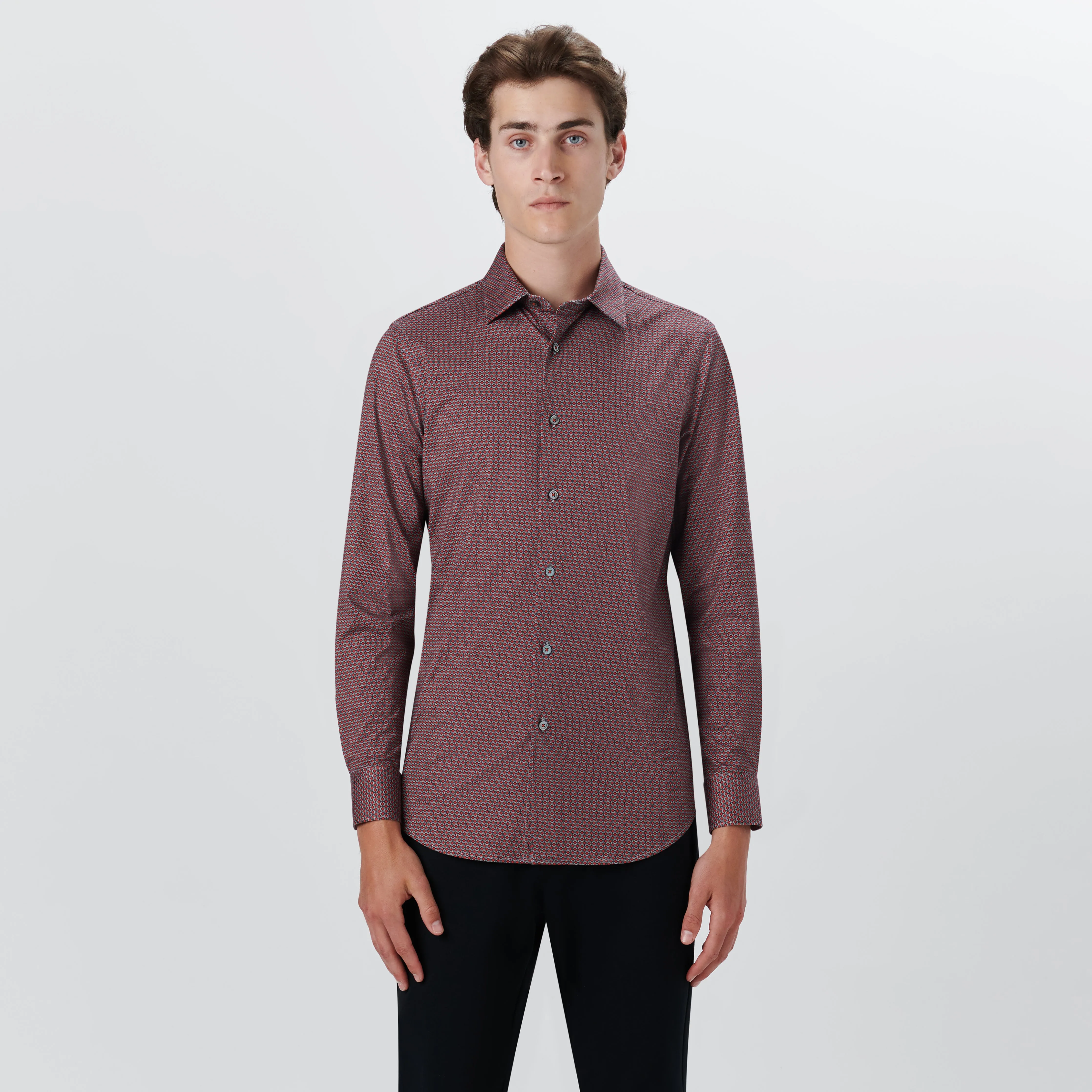 JAMES Geometric Print OoohCotton Shirt