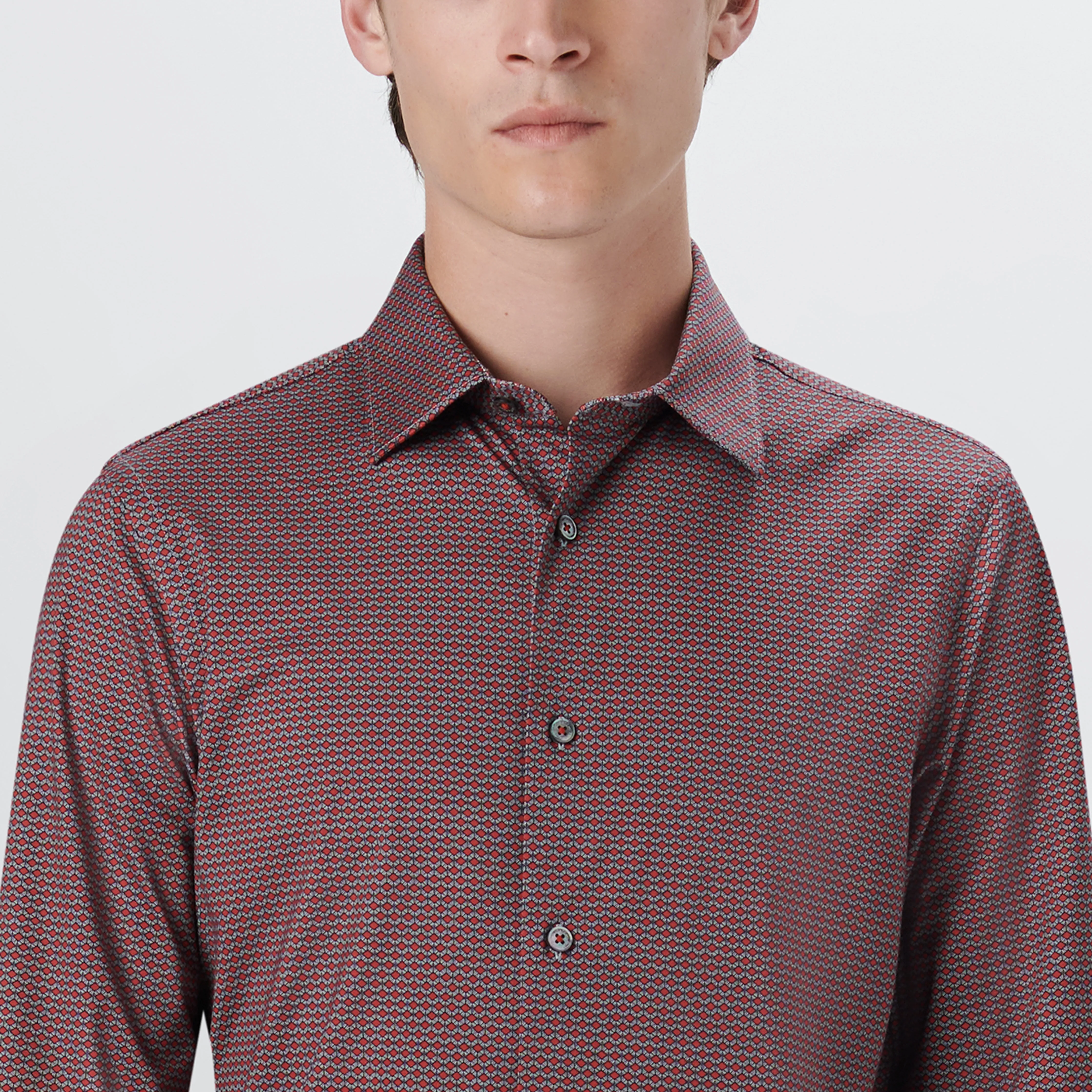 JAMES Geometric Print OoohCotton Shirt