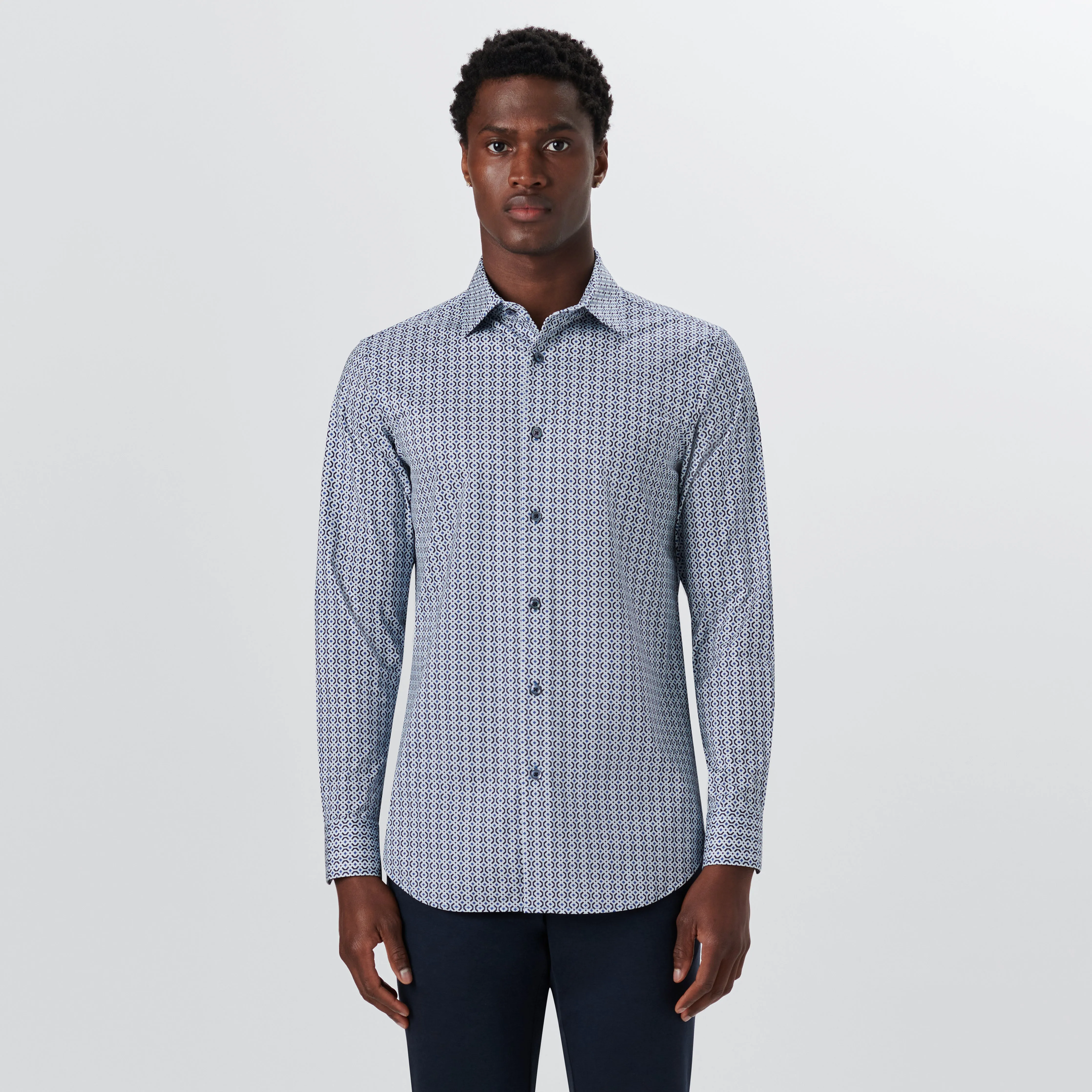 JAMES Geometric Print OoohCotton Shirt