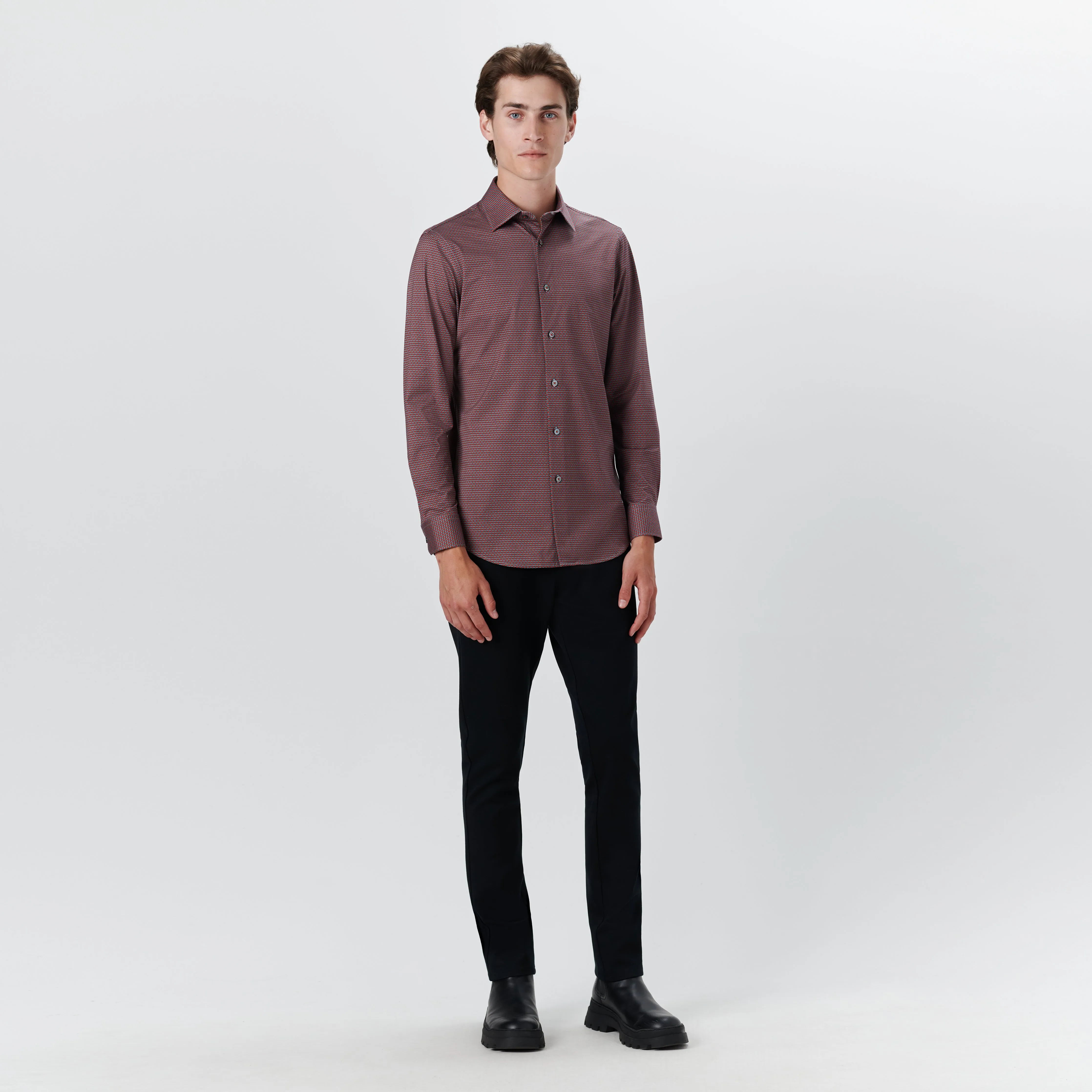 JAMES Geometric Print OoohCotton Shirt