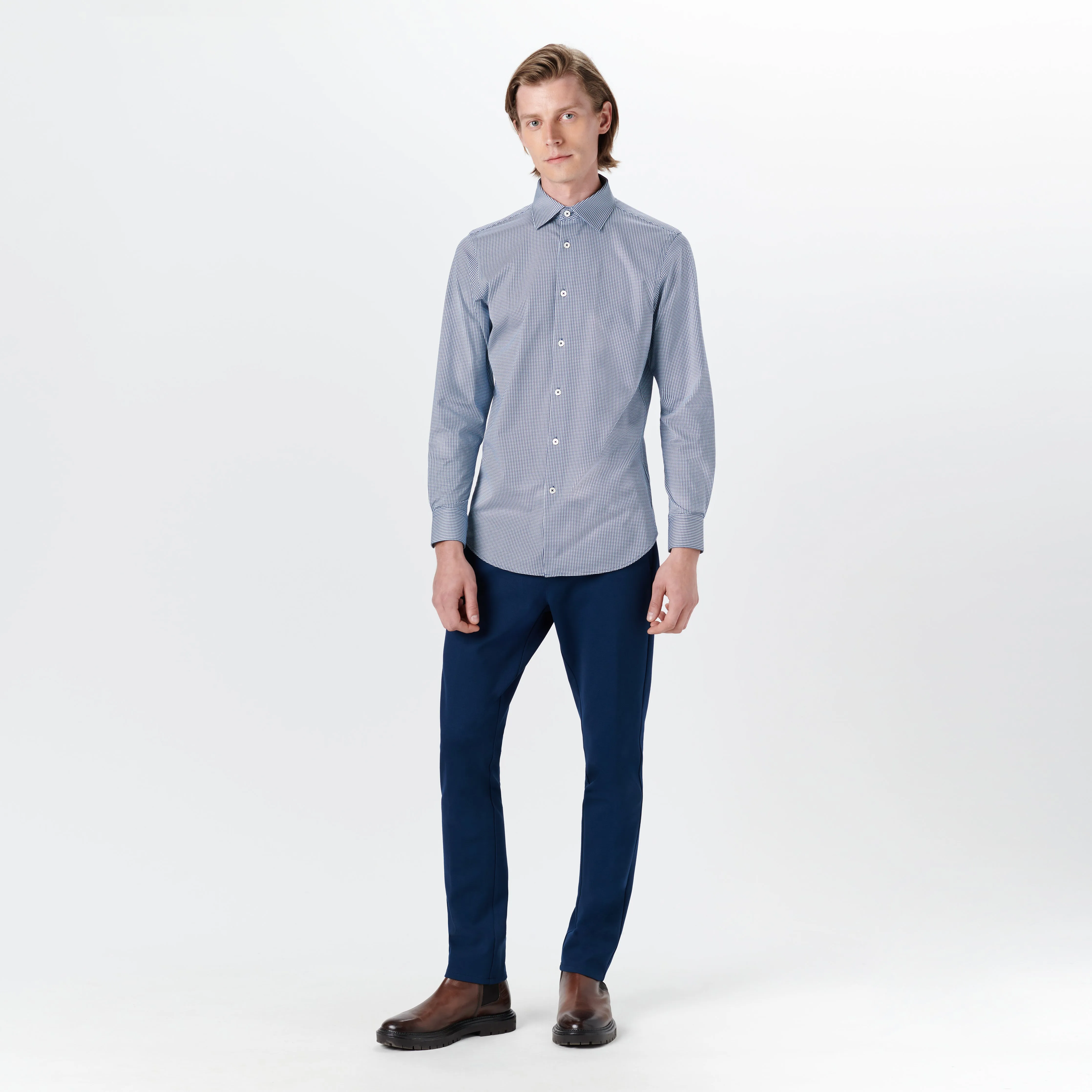 JAMES Geometric Print OoohCotton Shirt