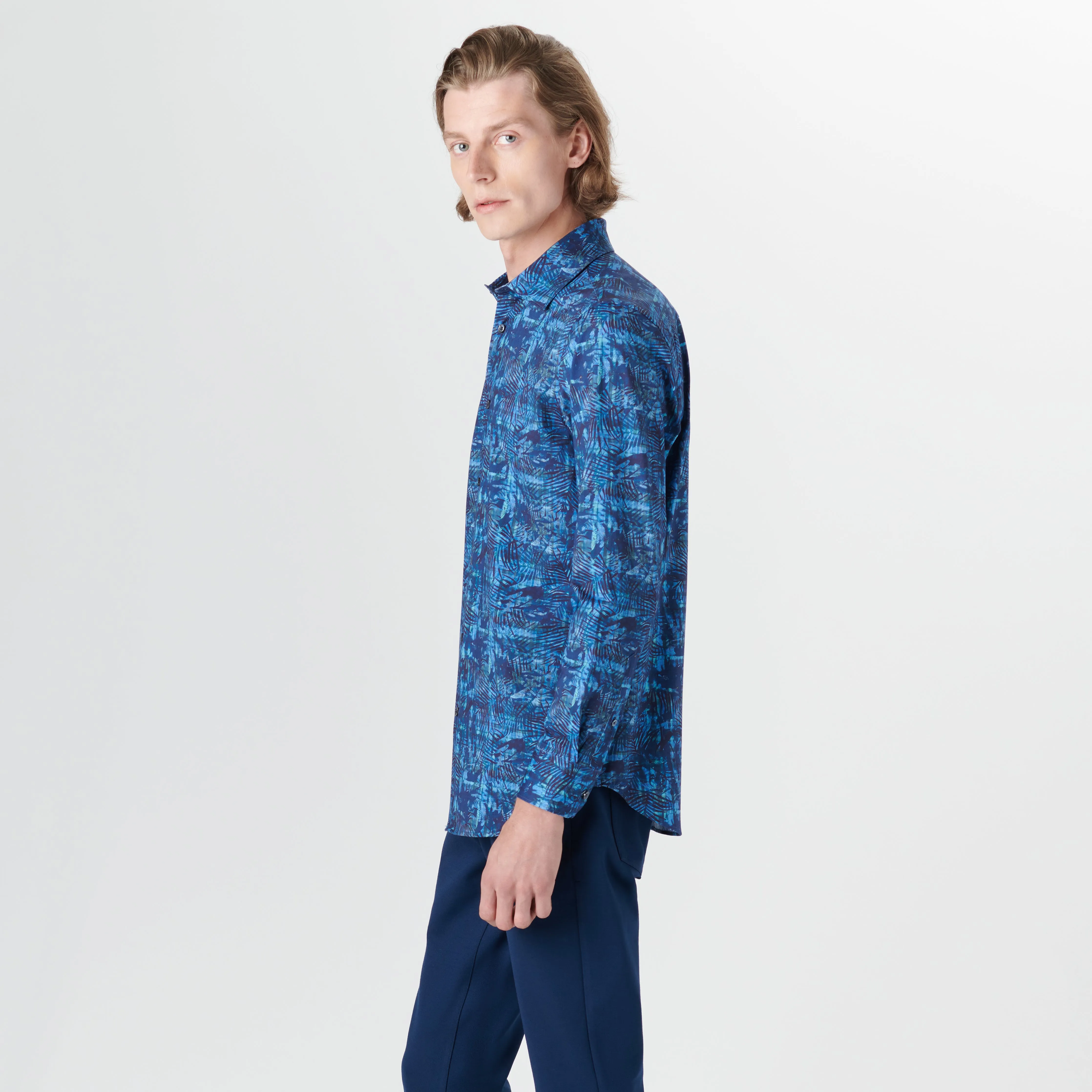 JAMES Leaf Print OoohCotton Shirt