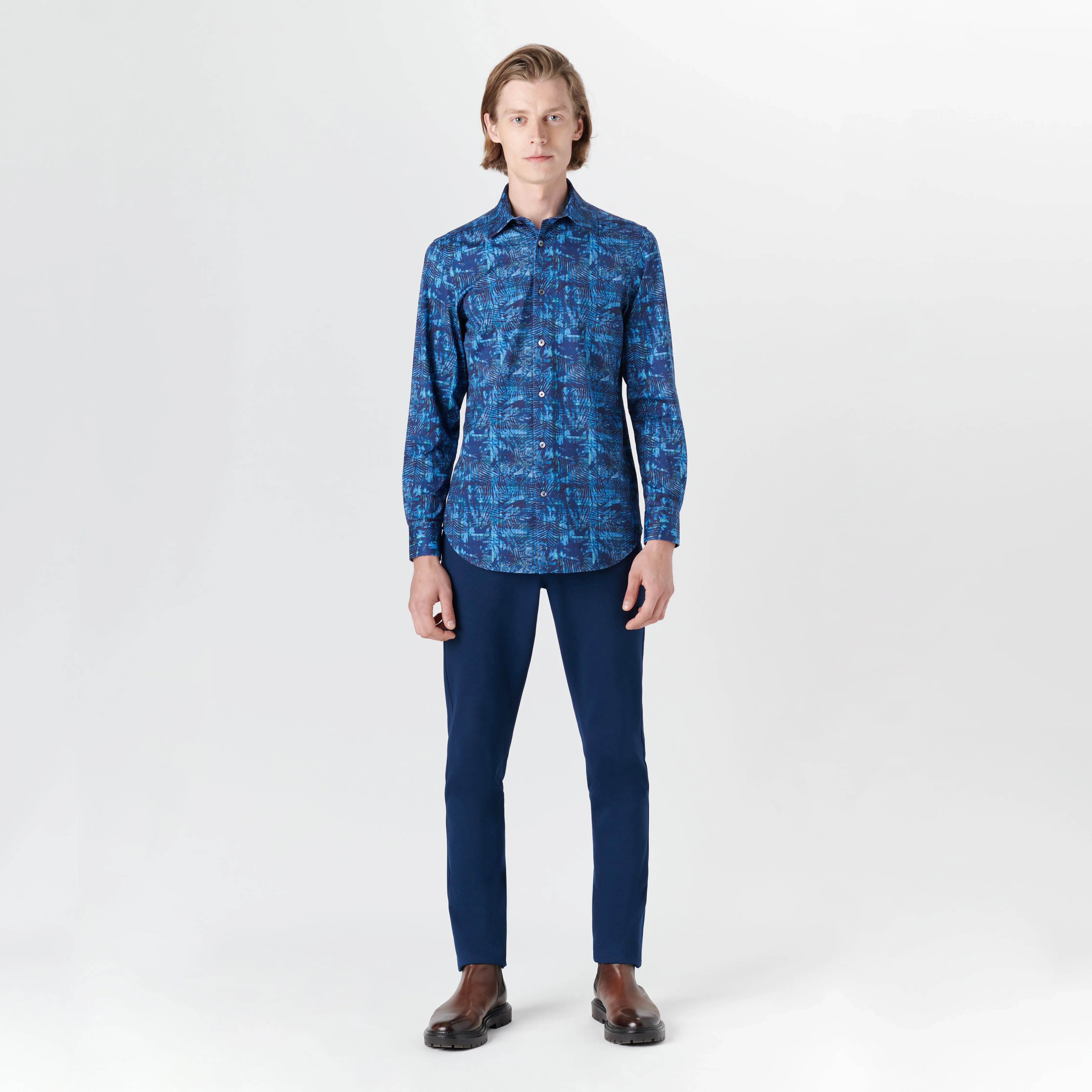 JAMES Leaf Print OoohCotton Shirt
