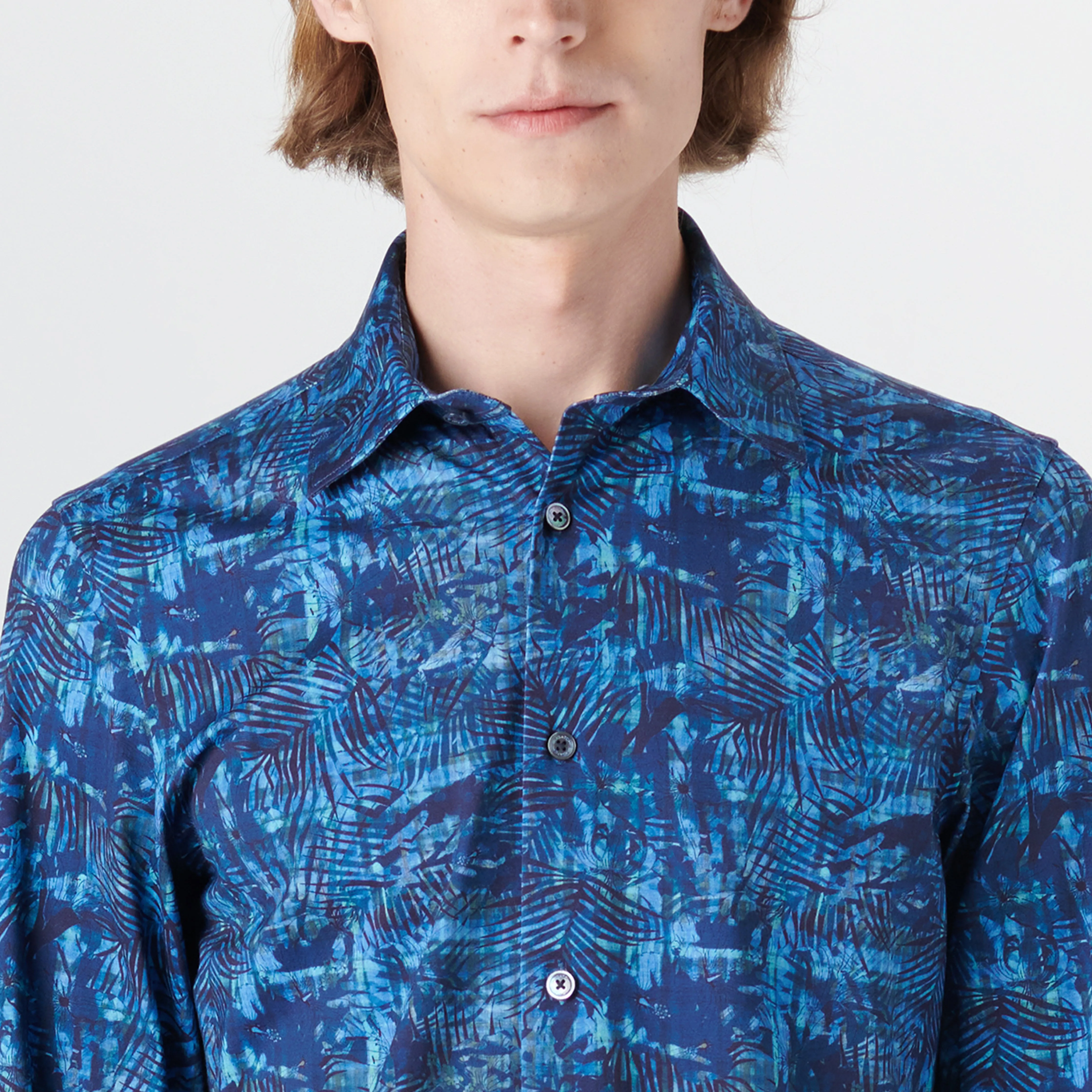 JAMES Leaf Print OoohCotton Shirt