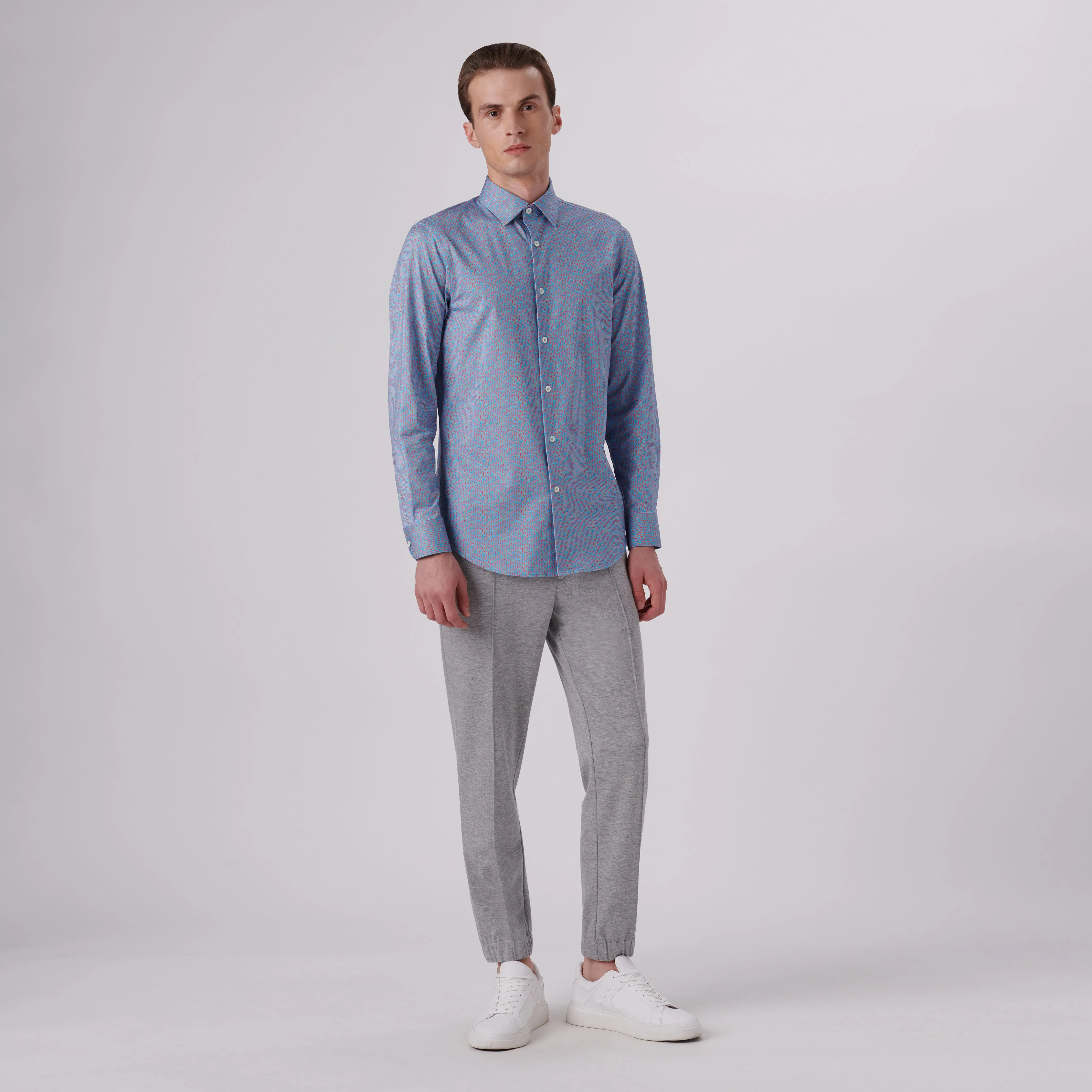 James Ribbon Stripe Print OoohCotton Shirt