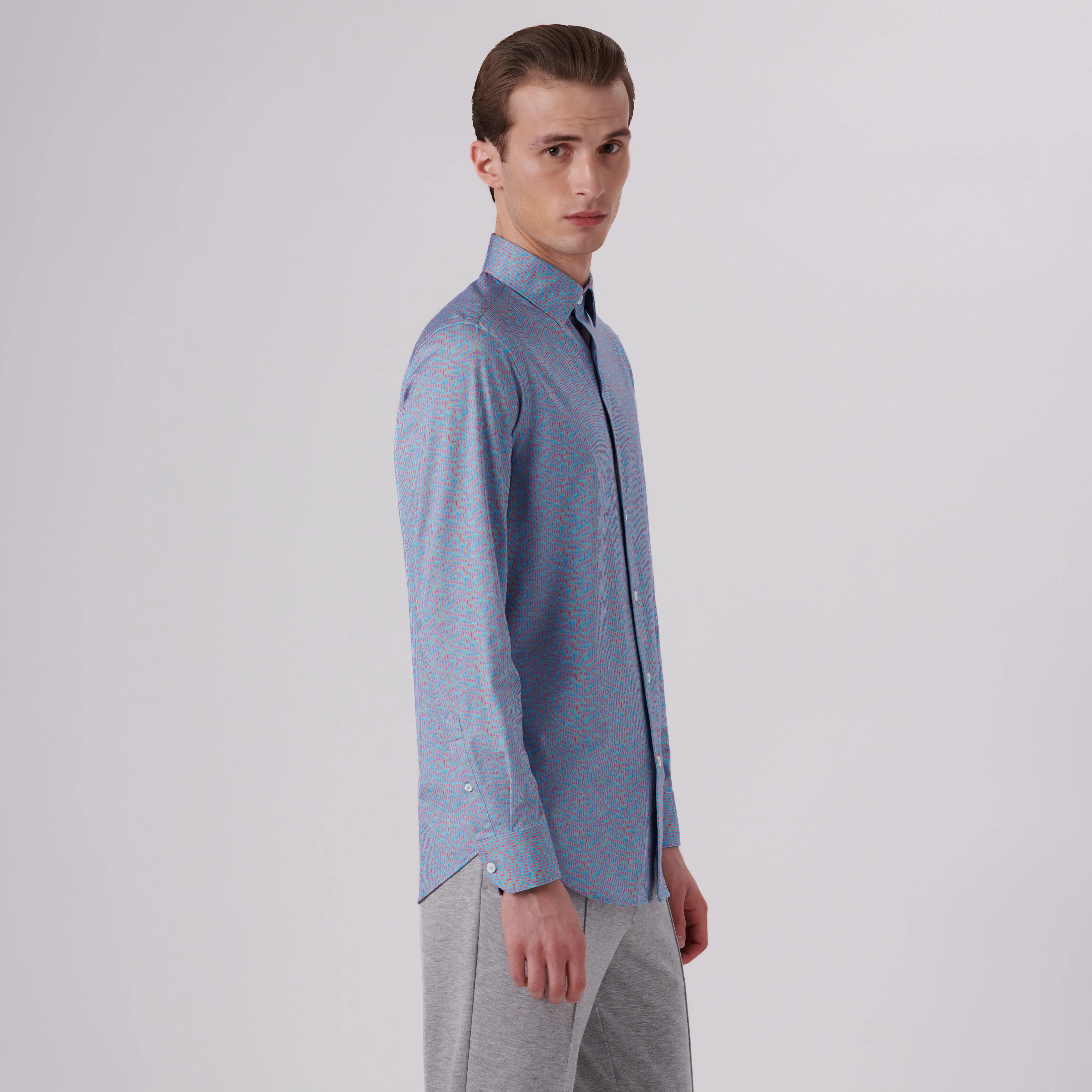 James Ribbon Stripe Print OoohCotton Shirt