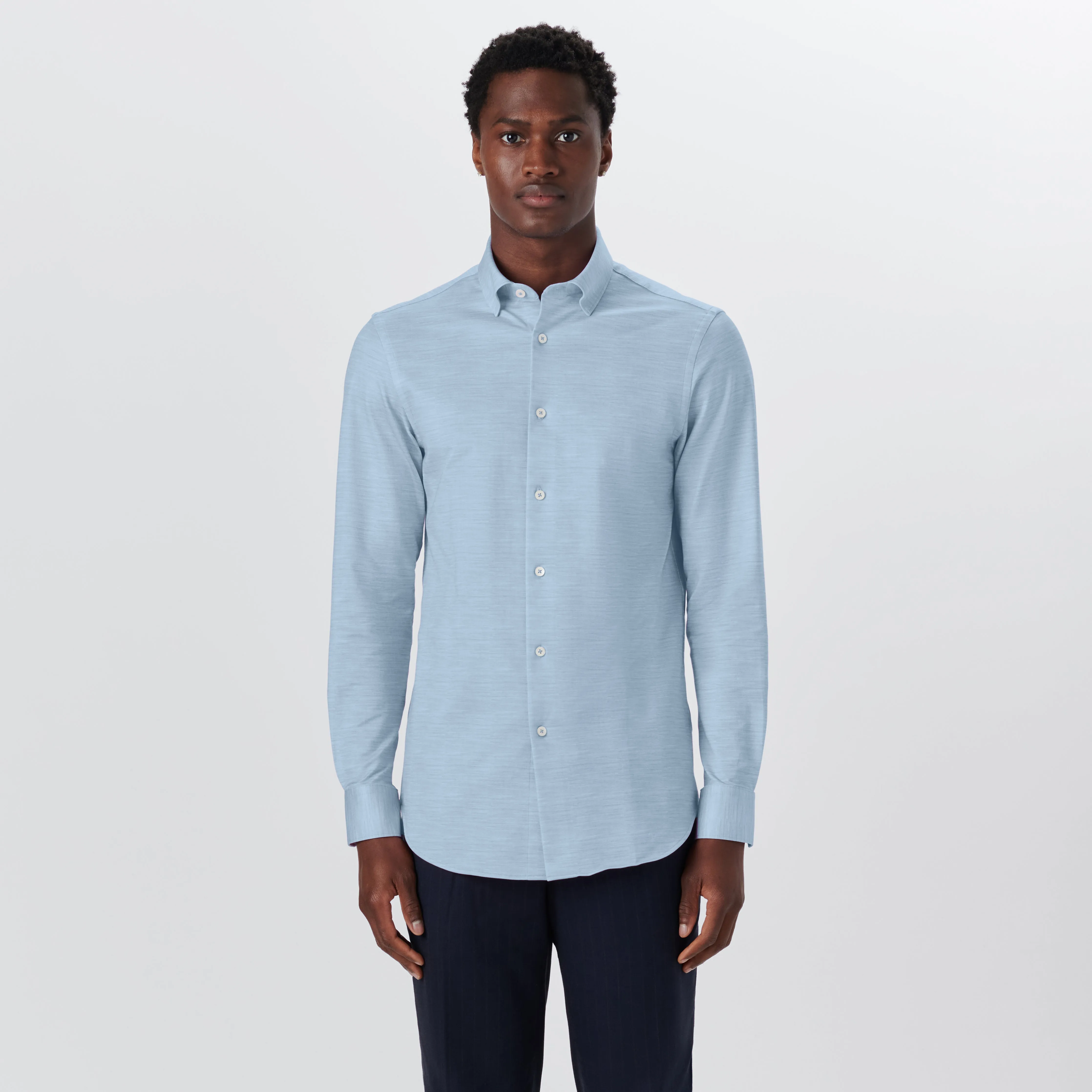 JAMES Striated OoohCotton Twill Shirt