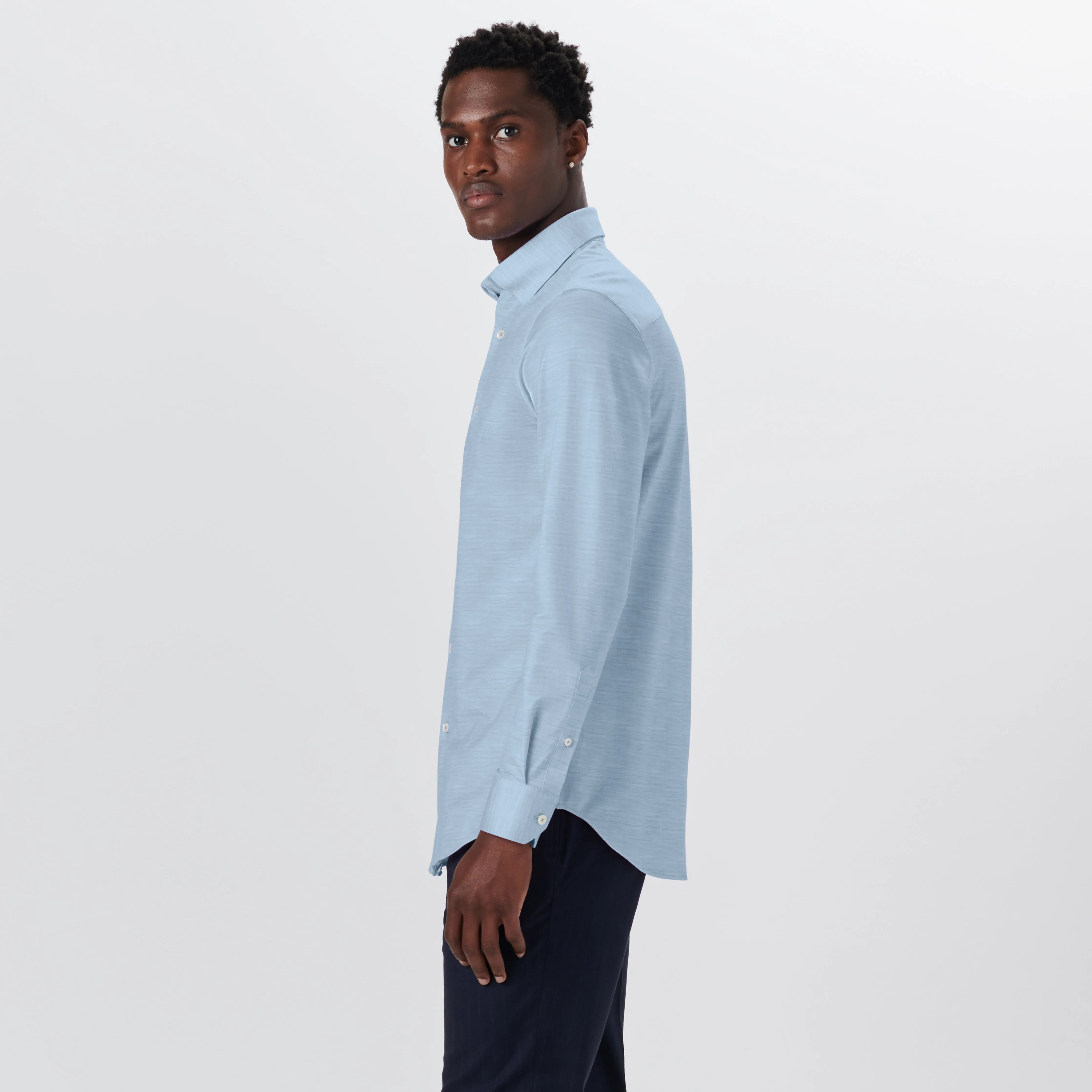 JAMES Striated OoohCotton Twill Shirt
