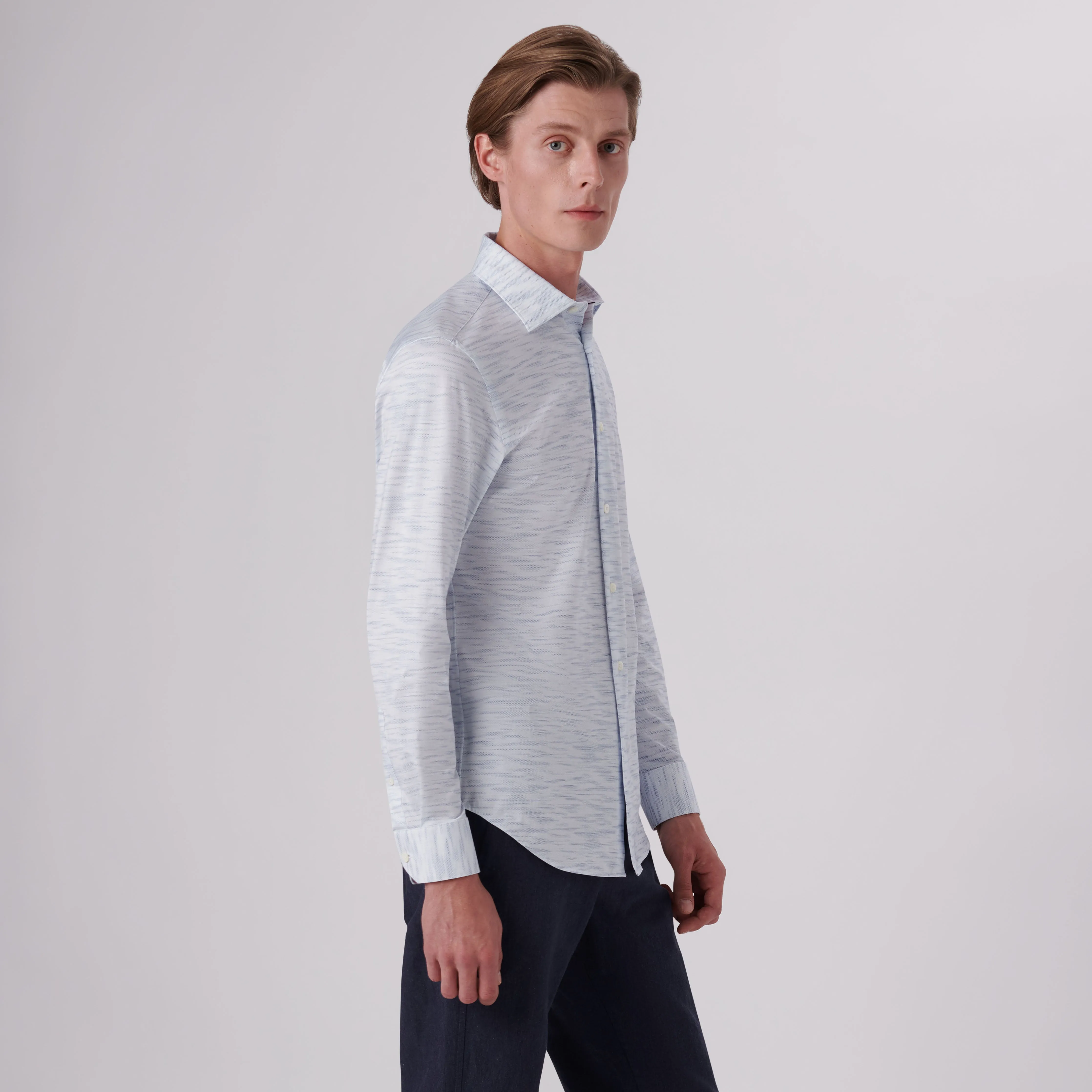 James Striated Print OoohCotton Shirt