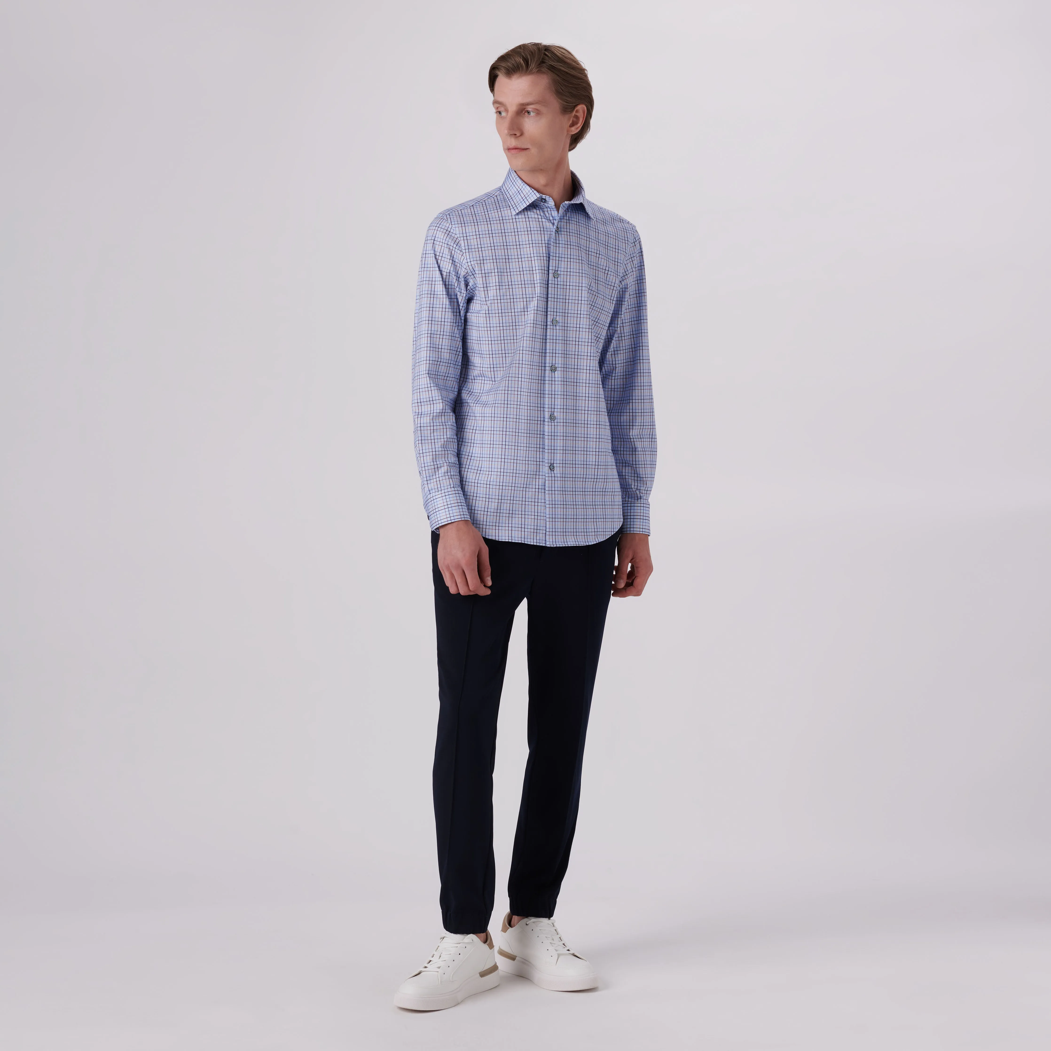 James Tattersall Check Print OoohCotton Shirt
