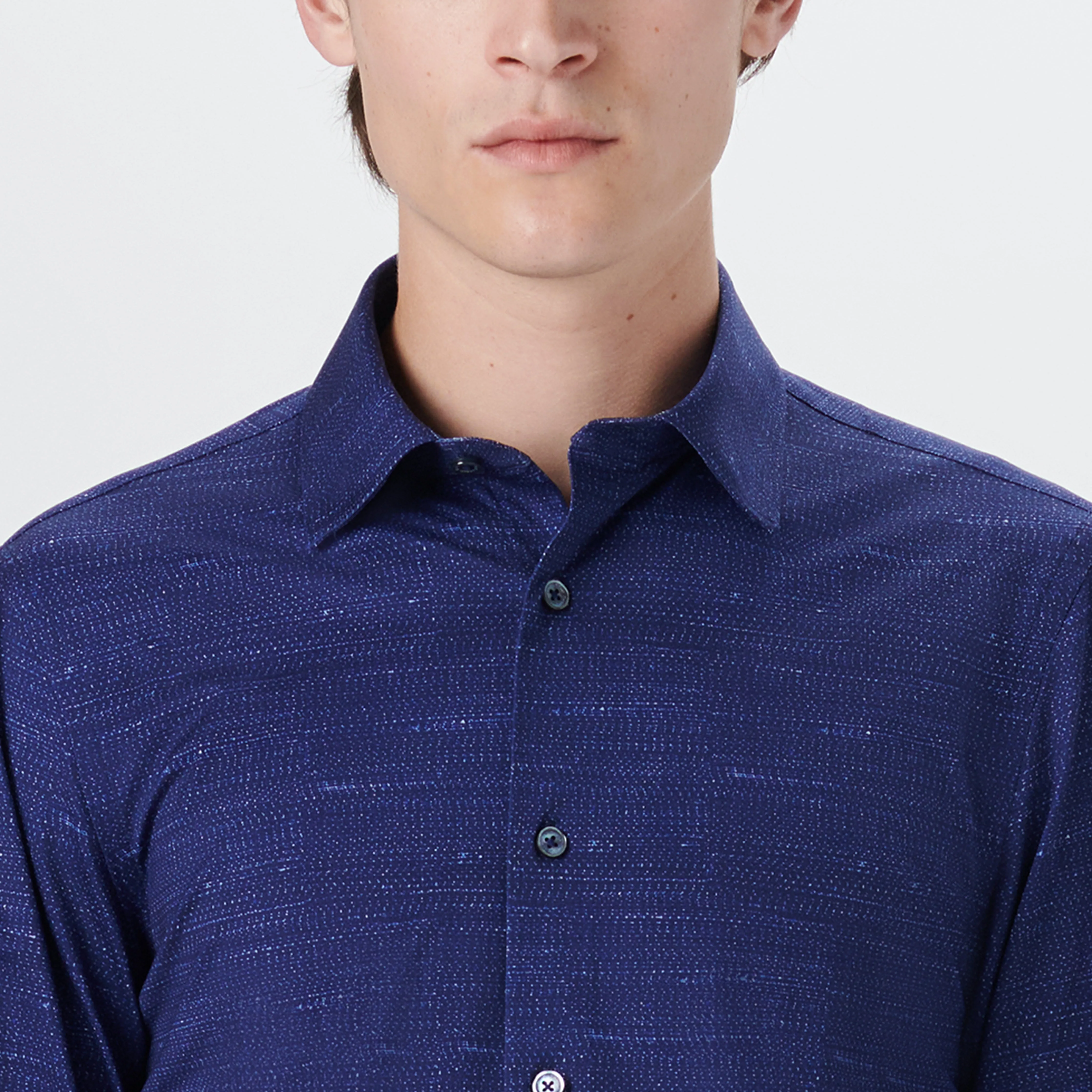 JAMES Textured Print OoohCotton Shirt