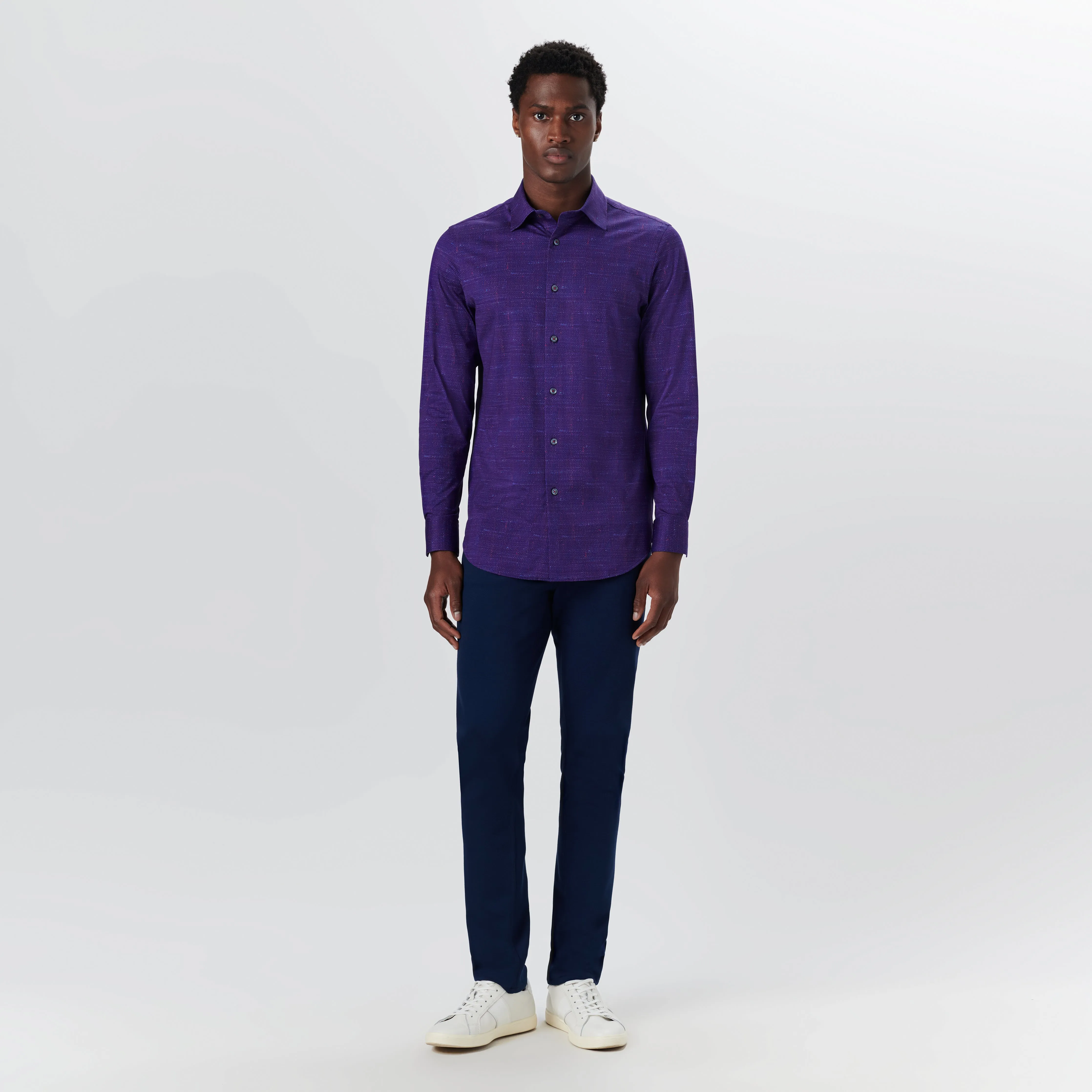JAMES Textured Print OoohCotton Shirt