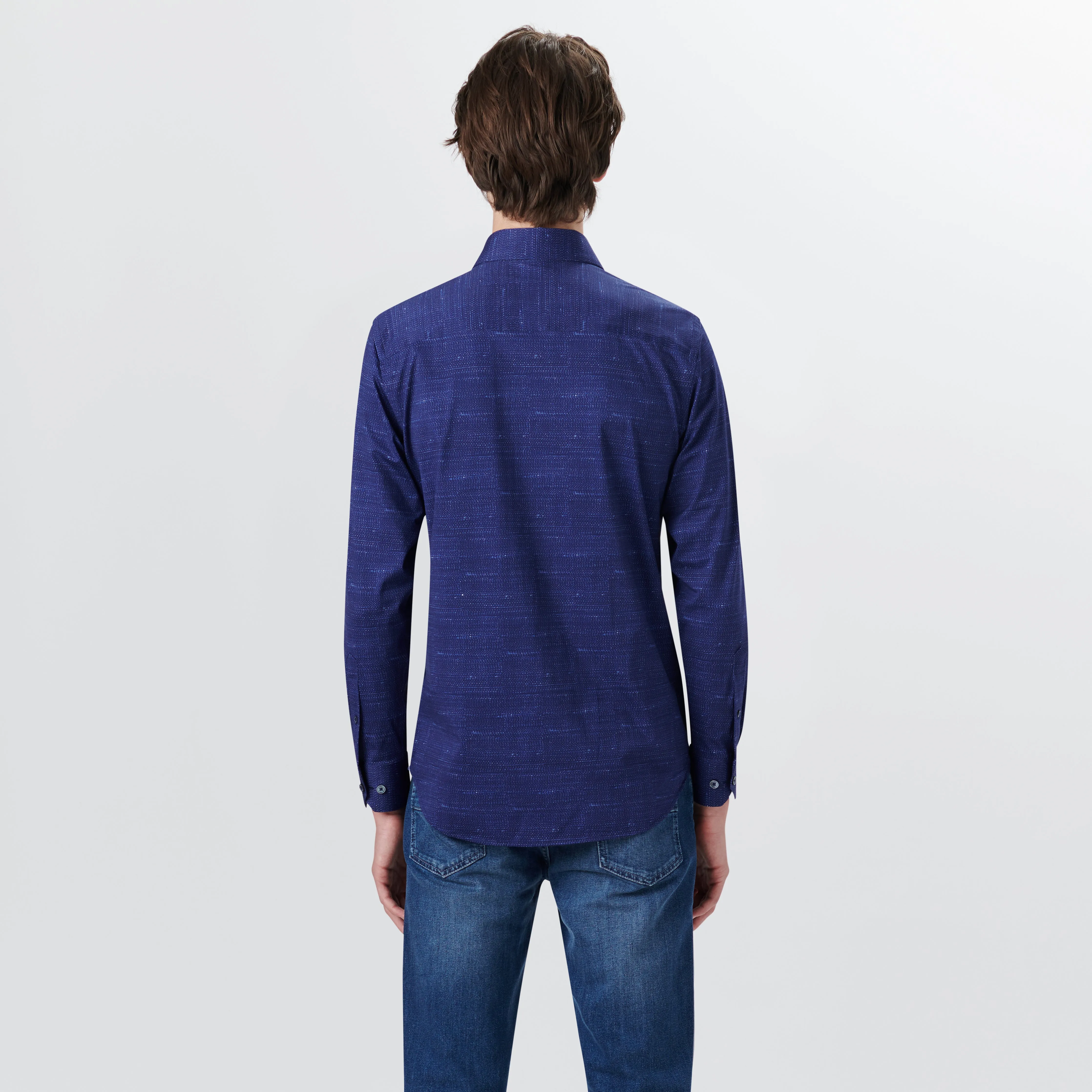 JAMES Textured Print OoohCotton Shirt