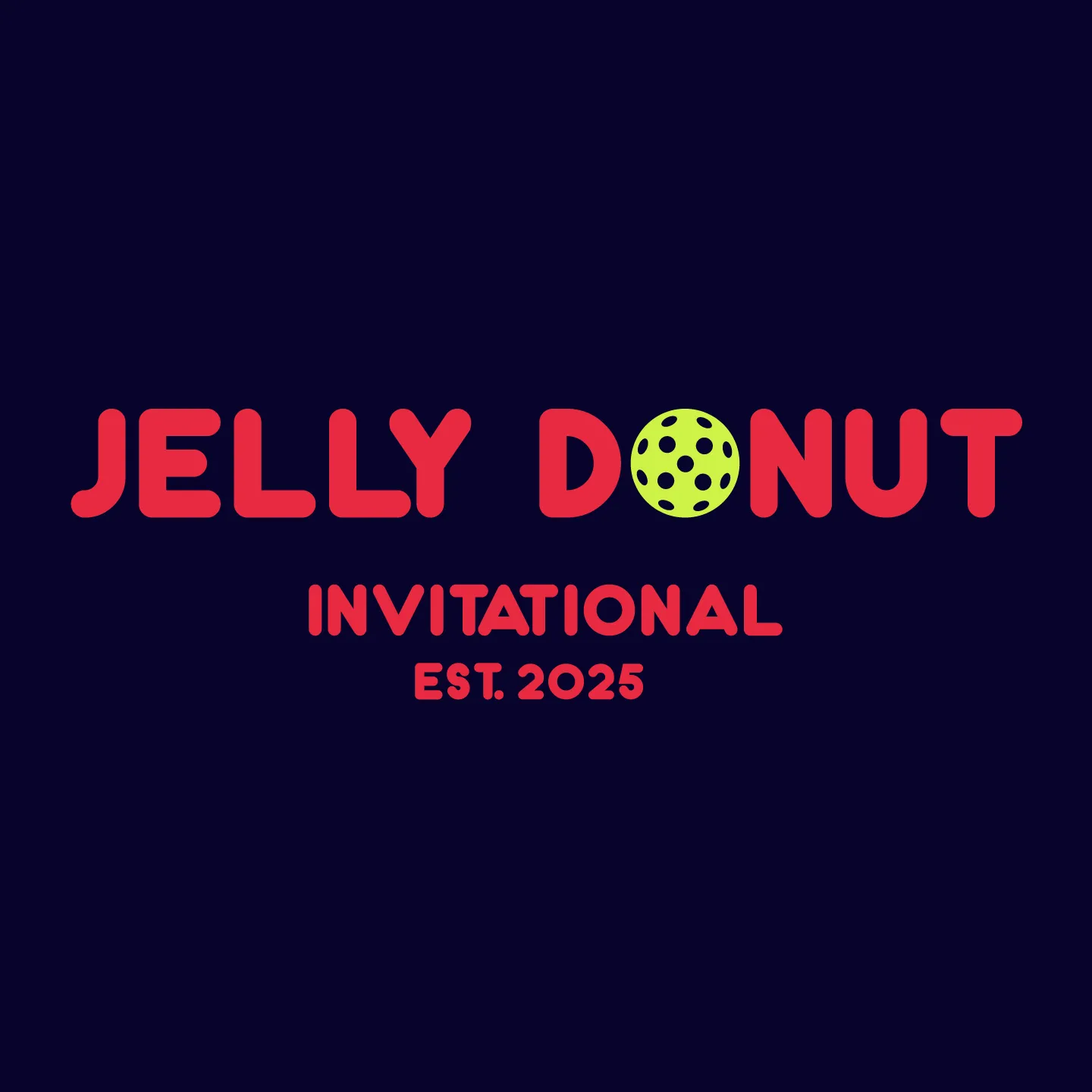 Jelly Donut Pickleball Ladies Performance Sleeveless Tank ** Word logo **