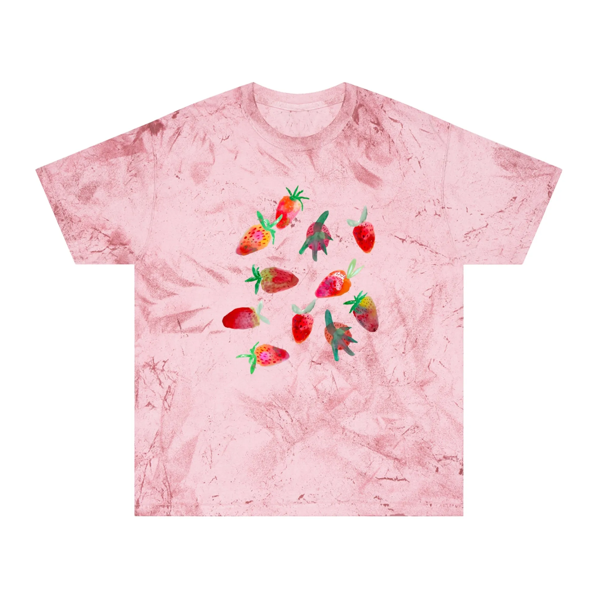 Juicy Strawberry T-Shirt Red Stonewashed - Adult Sizes