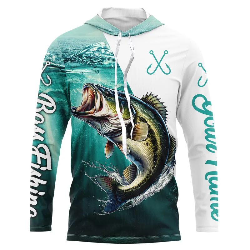 Largemouth Bass Fishing Custom name bass fishing jerseys | Long sleeve, Long Sleeve Hooded NPQ761